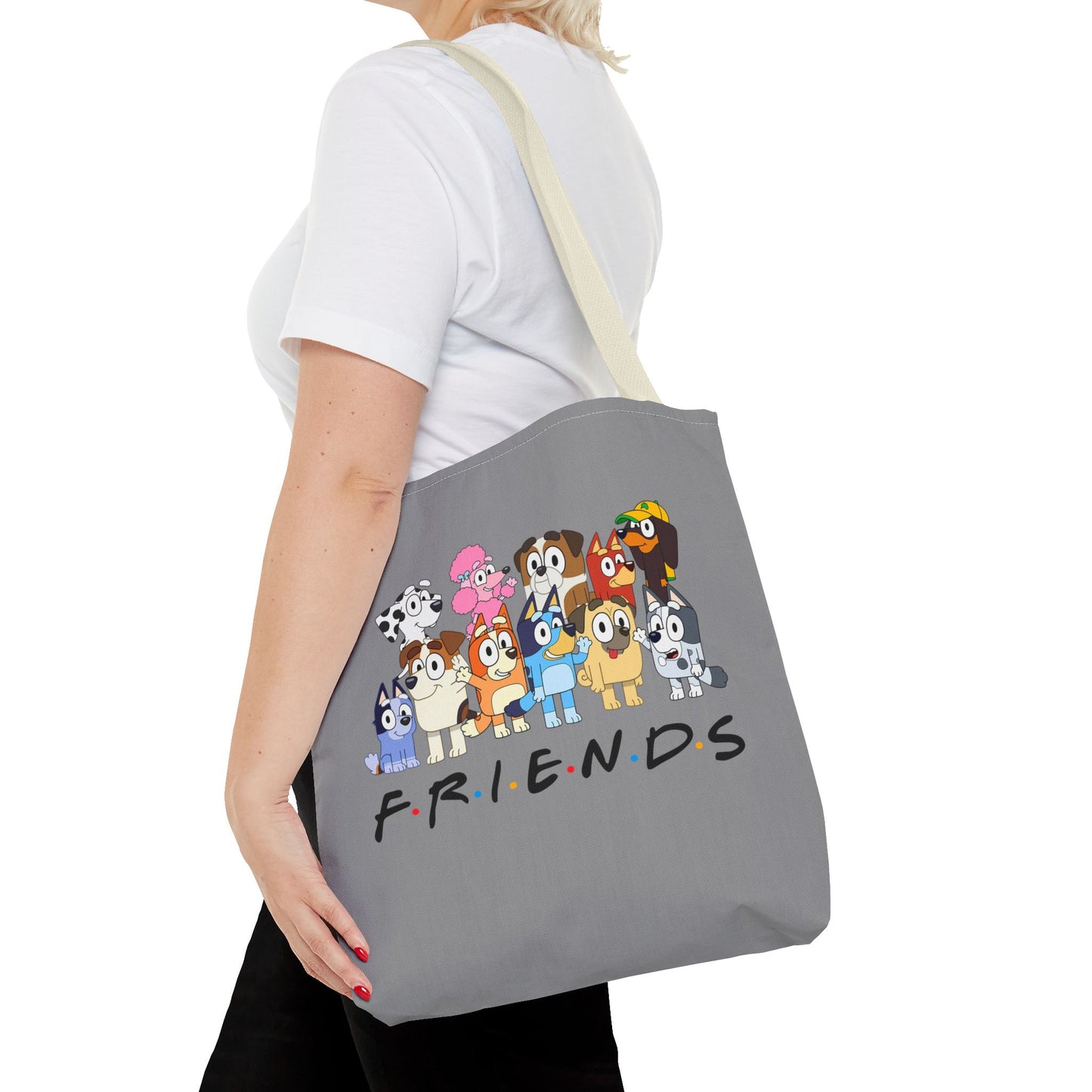 Princess Grace  Friends Dog Character Tote Bag  Cute Animal Design for Daily Use