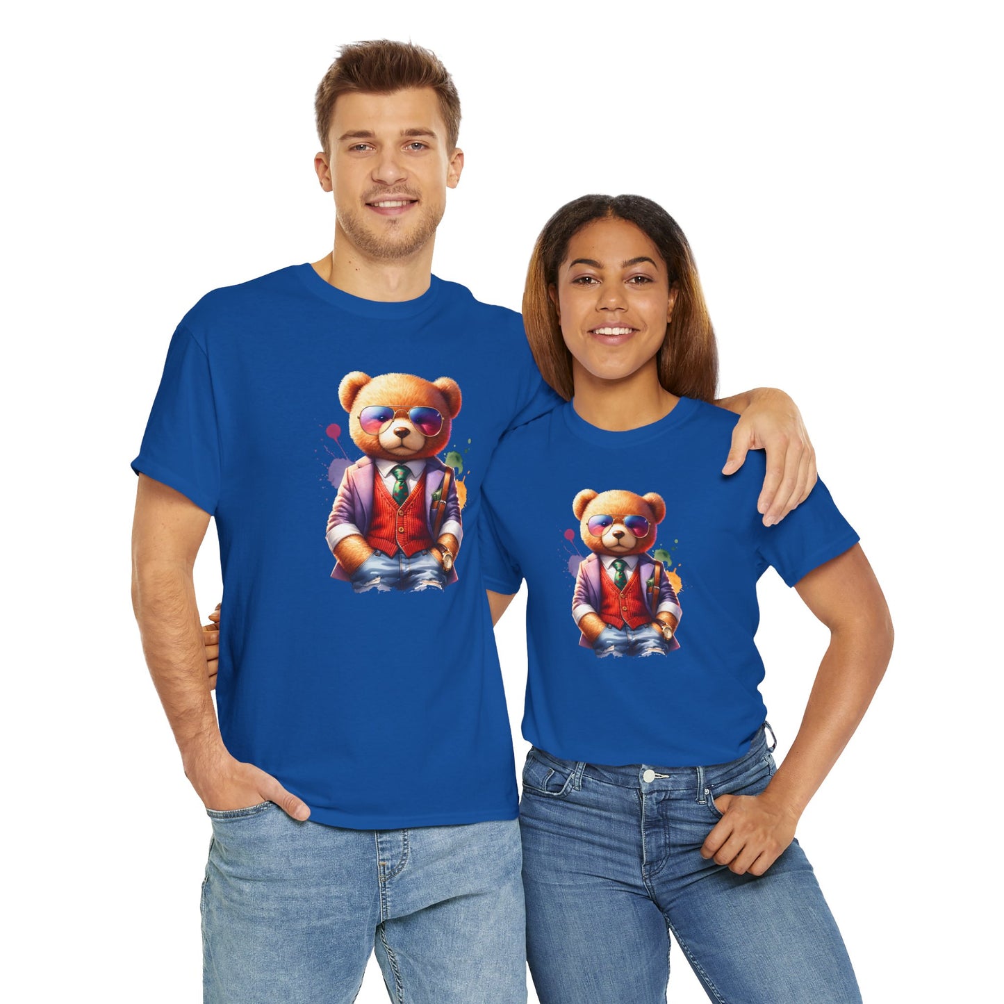 Princess Grace  Trendy Teddy Bear Graphic Unisex Heavy Cotton Tee