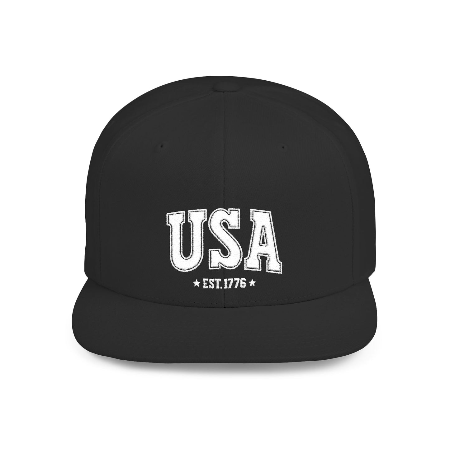 Princess Grace  USA Flat Bill Snapback Cap - Est. 1776 | Casual Style for All Occasions