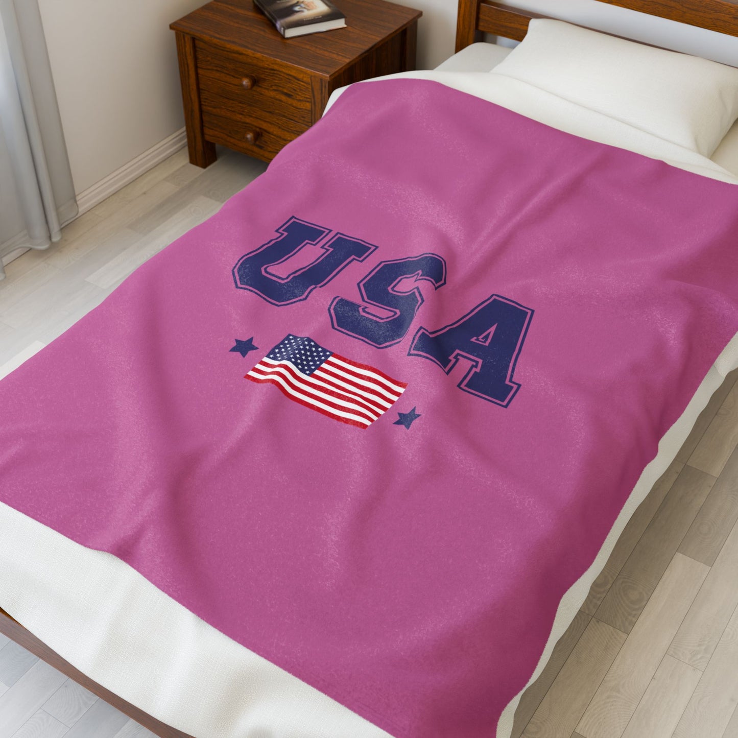 Princess Grace  TEAM USA  Velveteen Plush Blanket