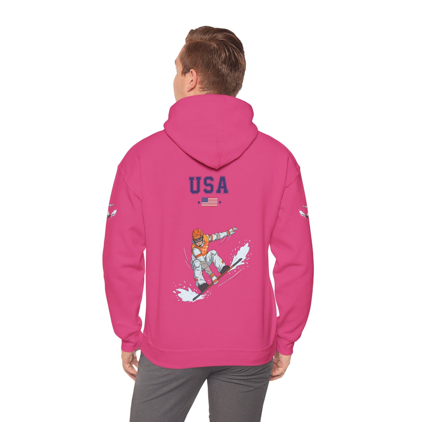 Princess Grace  TEAM USA  Snowboard  Unisex Heavy Blend Hooded Sweatshirt