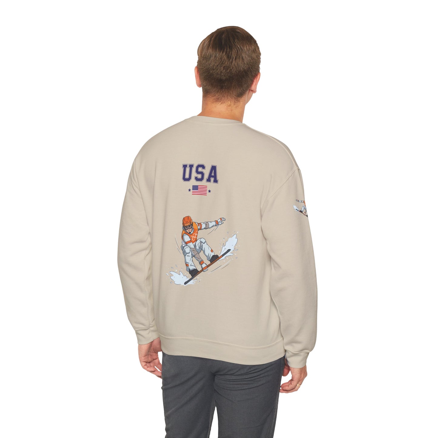 Princess Grace  TEAM USA  Snowboard Unisex Heavy Blend  Crewneck Sweatshirt