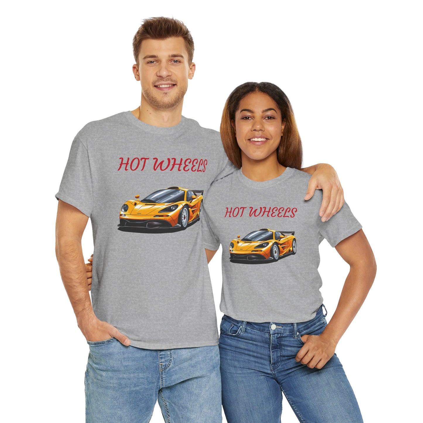 Princess Grace  Hot Wheels Unisex Heavy Cotton Tee Cool Car Graphic T-Shirt for Enthusiasts