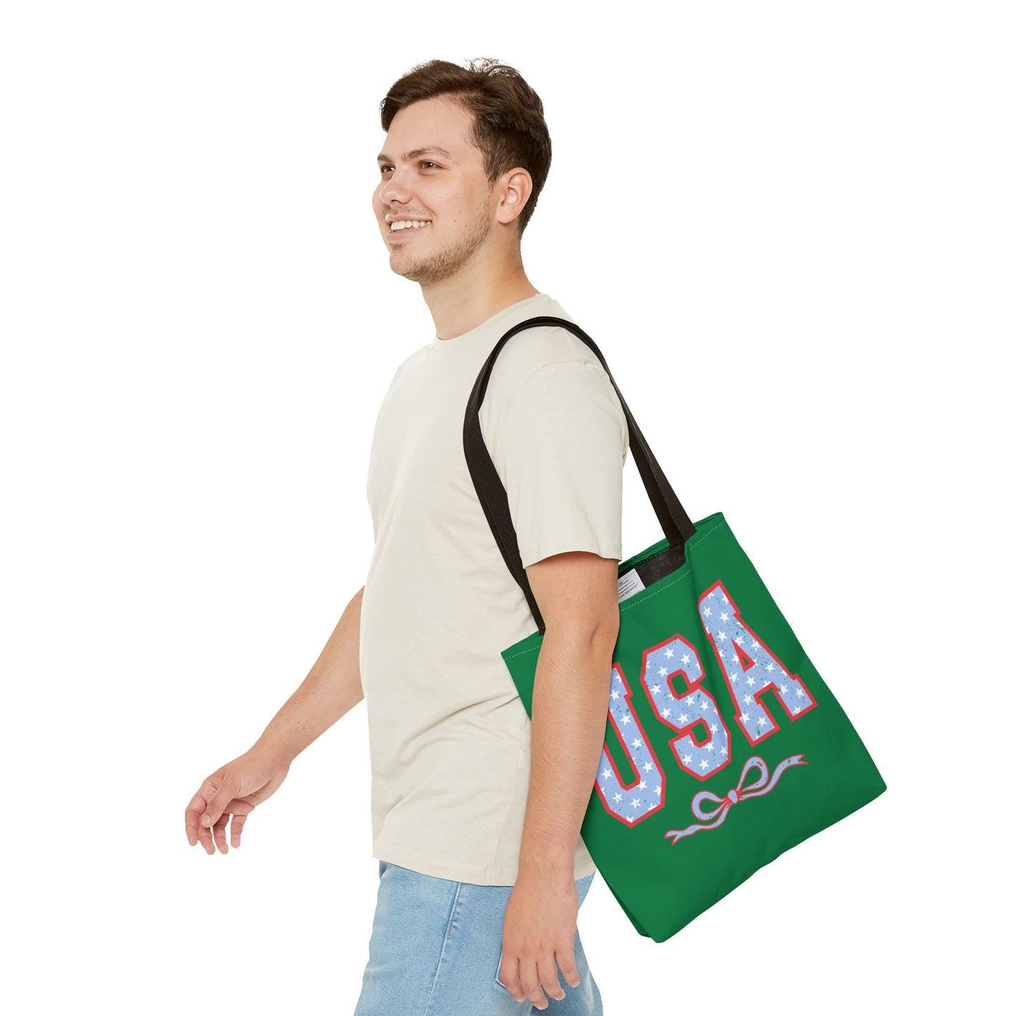Princess Grace USA Patriotic Tote Bag for Independence Day Celebrations