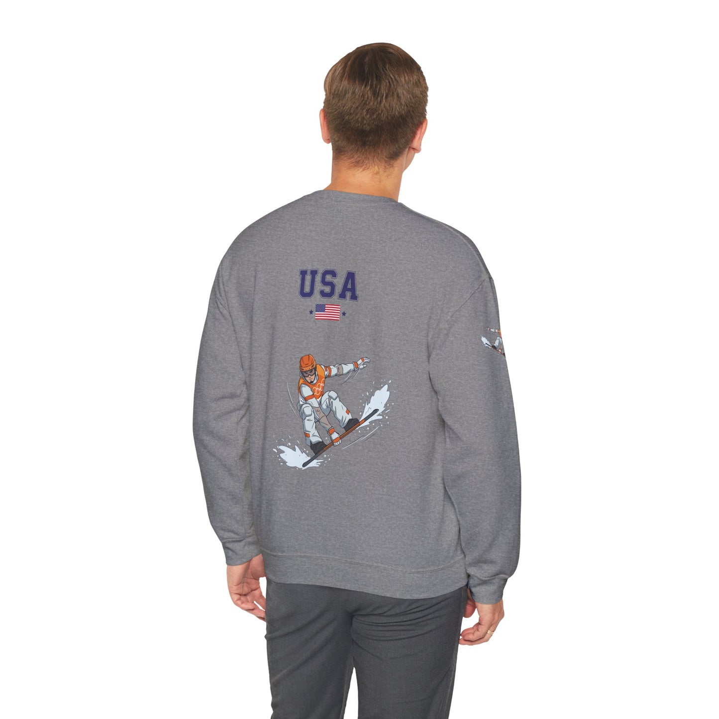 Princess Grace  TEAM USA  Snowboard Unisex Heavy Blend  Crewneck Sweatshirt