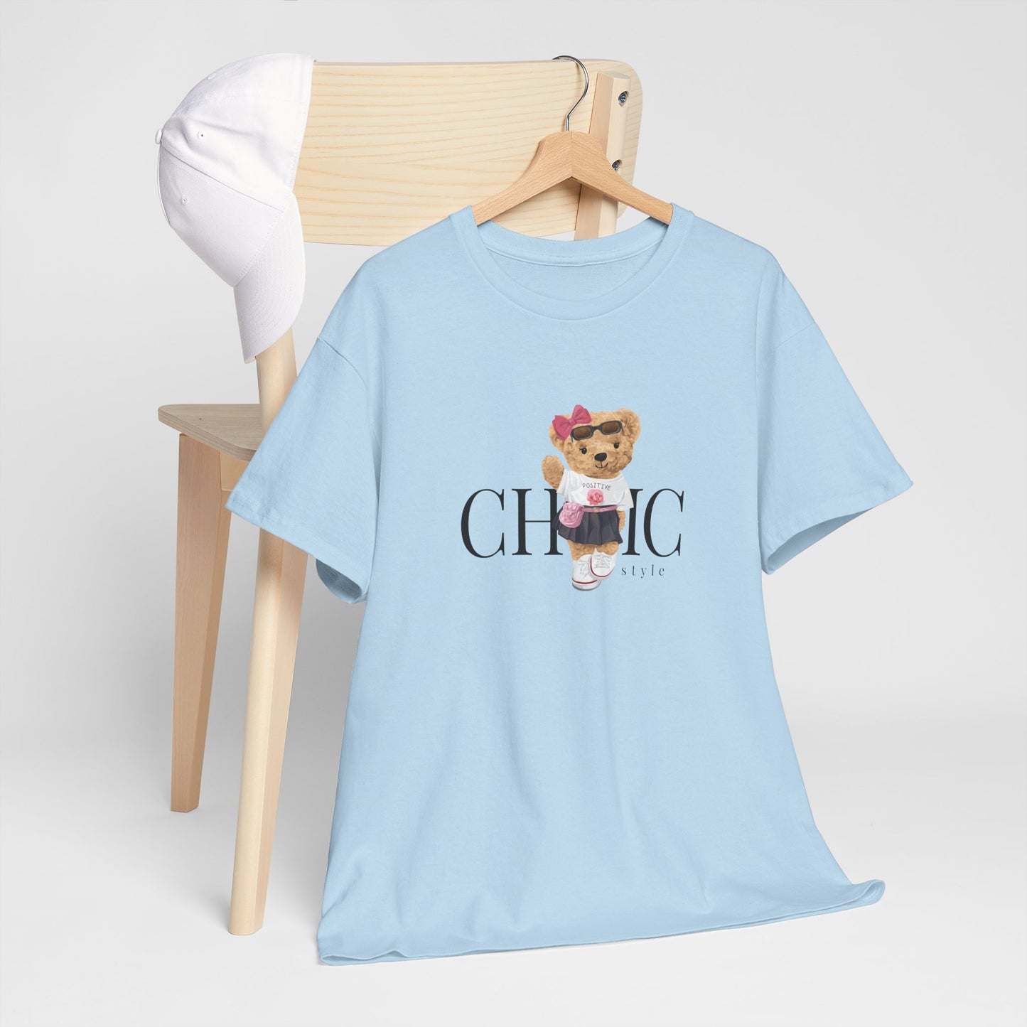 Princess Grace  Chic Style Bear Unisex Heavy Cotton Tee  Fashionable and Cozy Everyday Wear