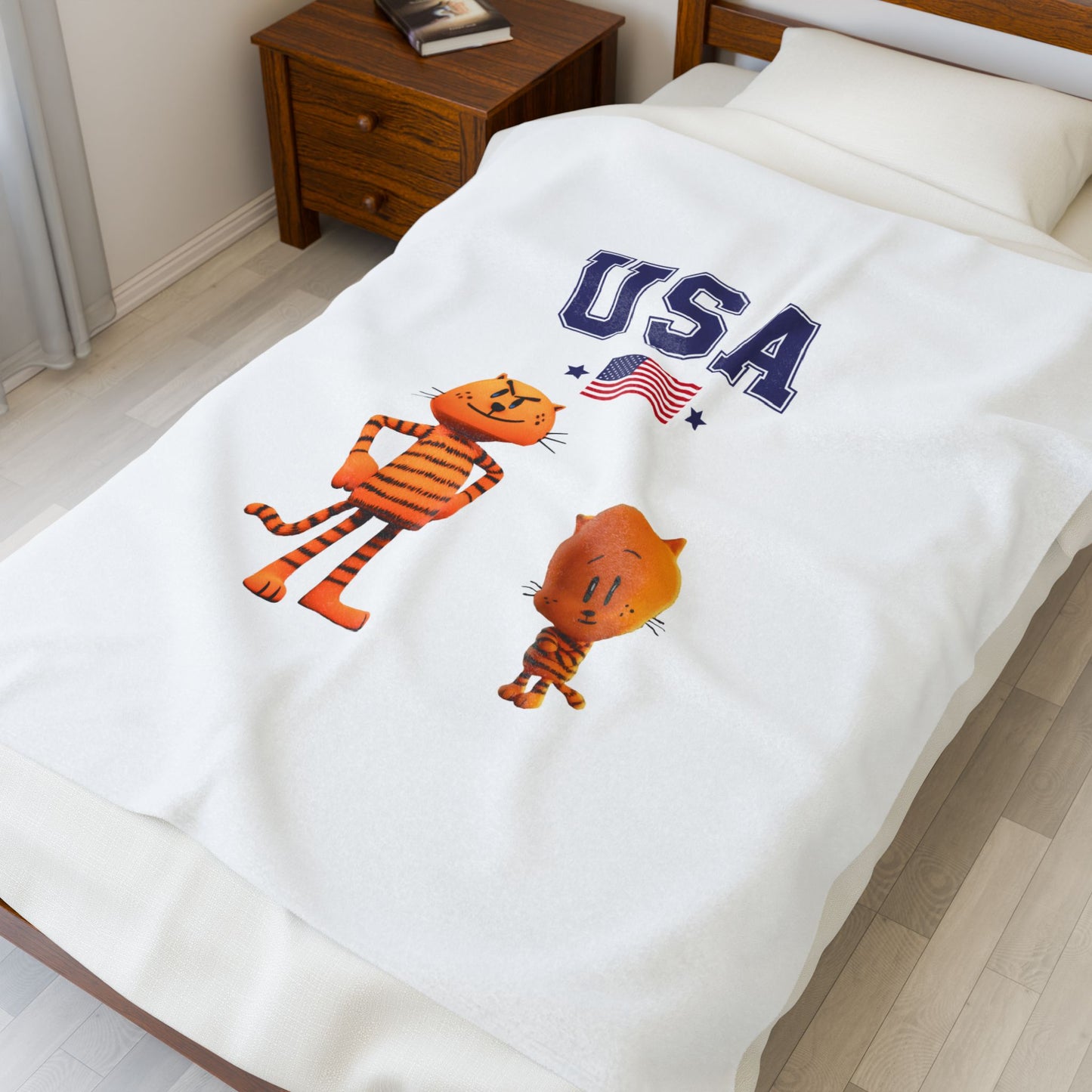 Princess Grace  TEAM USA  Velveteen Plush Blanket