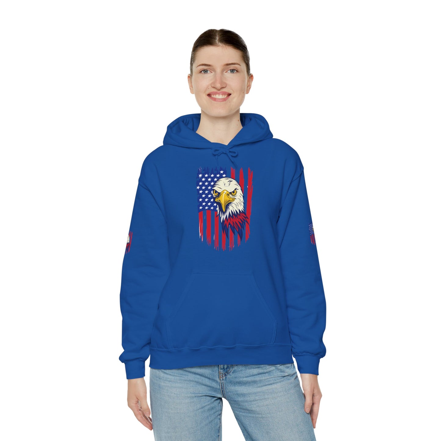 Princess Grace  Patriotic Eagle Unisex Heavy Blend Hoodie