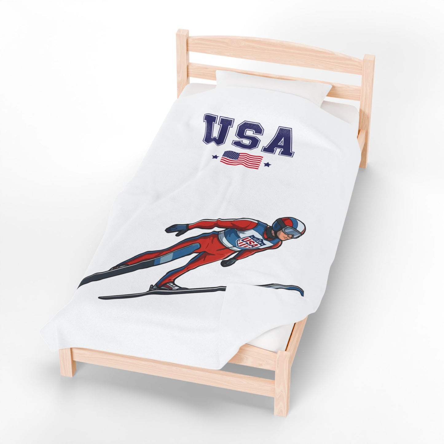 Princess Grace  TEAM USA  Velveteen Plush Blanket