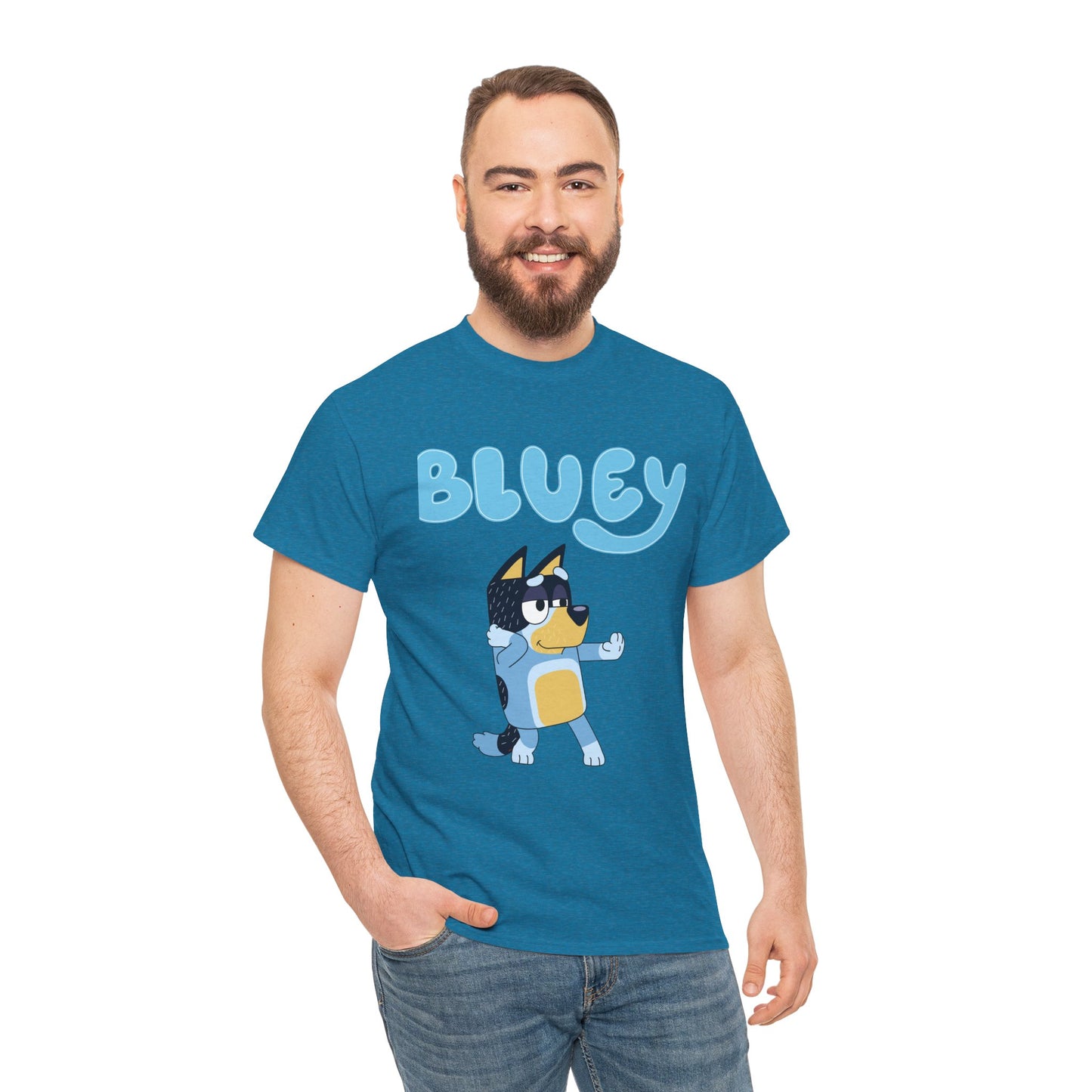 Princess Grace  Bluey Unisex Heavy Cotton Tee  Fun & Playful Kids Shirt
