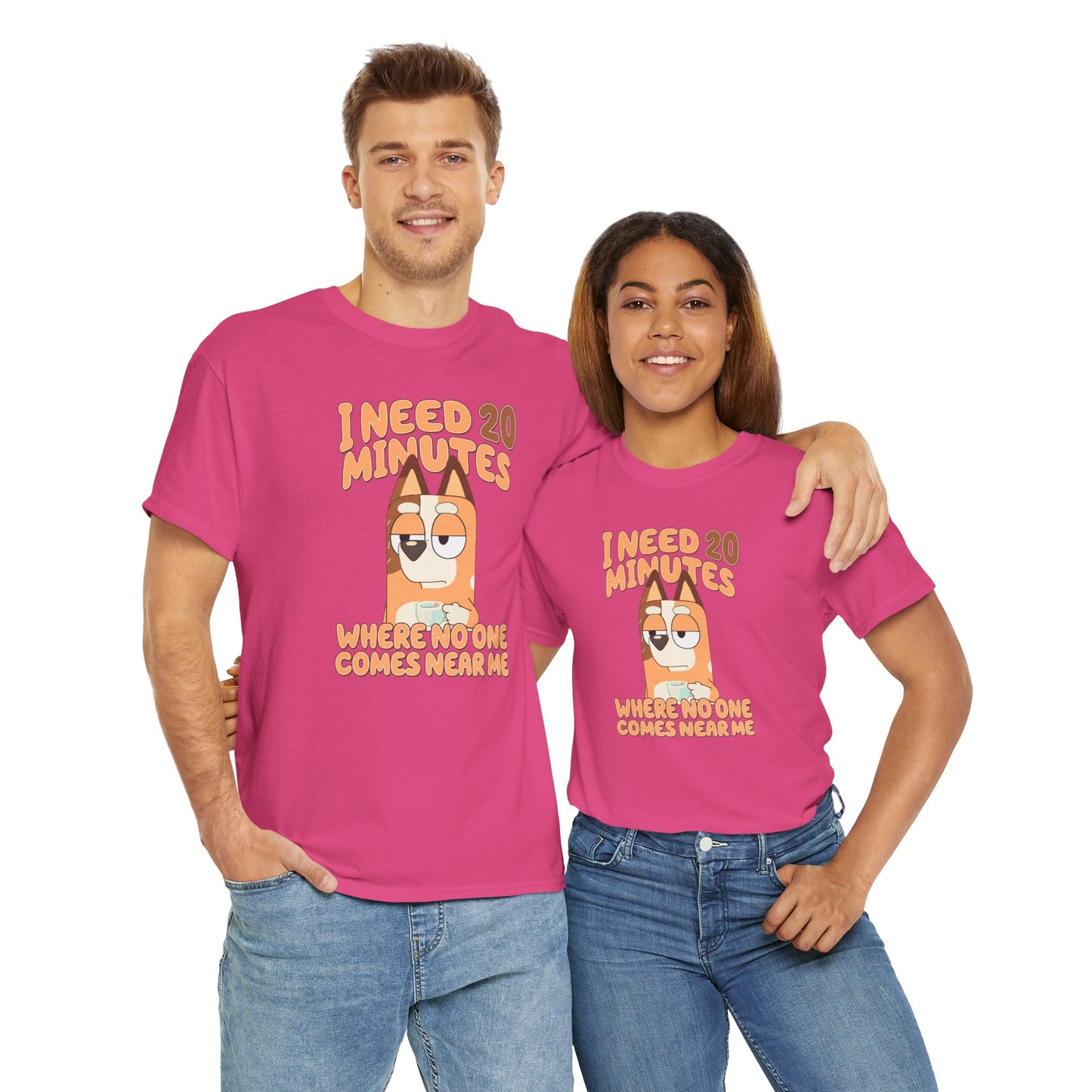 Princess Grace  Bluey  Funny Graphic Tee  "I Need 20 Minutes"