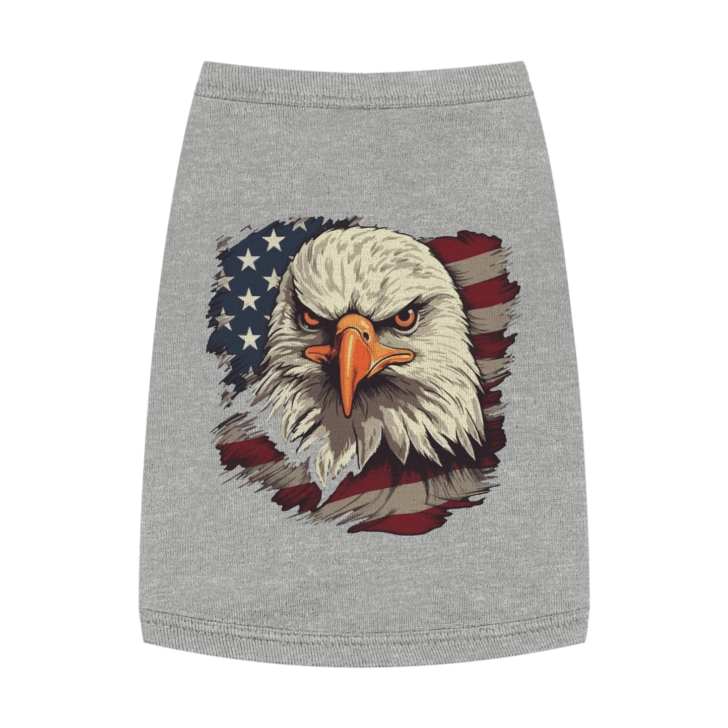 Princess Grace  Patriotic Eagle Pet Tank Top USA Flag Design