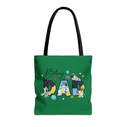 Princess Grace  Bluey Dad Tote Bag Fun & Functional Gift for Dog Lovers