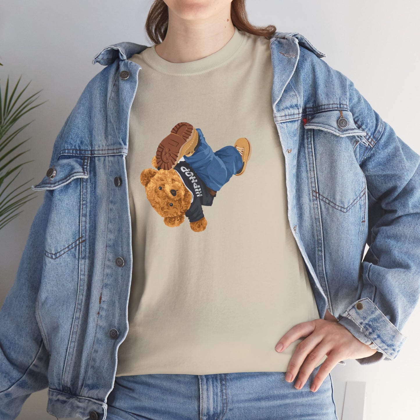 Princess Grace  Casual Vintage Hi[ Hop Bear Tee for Trendy Everyday Wear