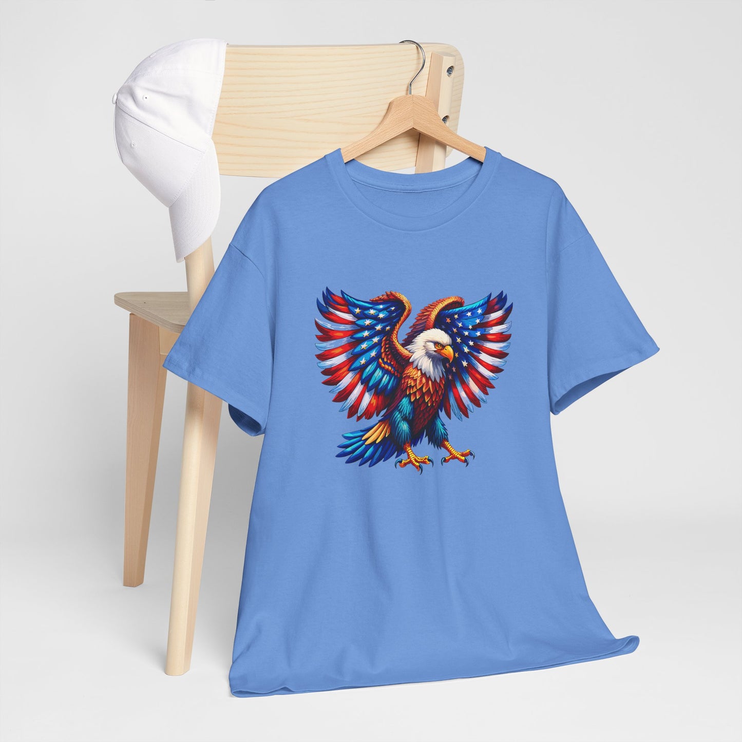 Princess Grace  Patriotic Eagle Graphic Tee  Unisex Heavy Cotton T-Shirt