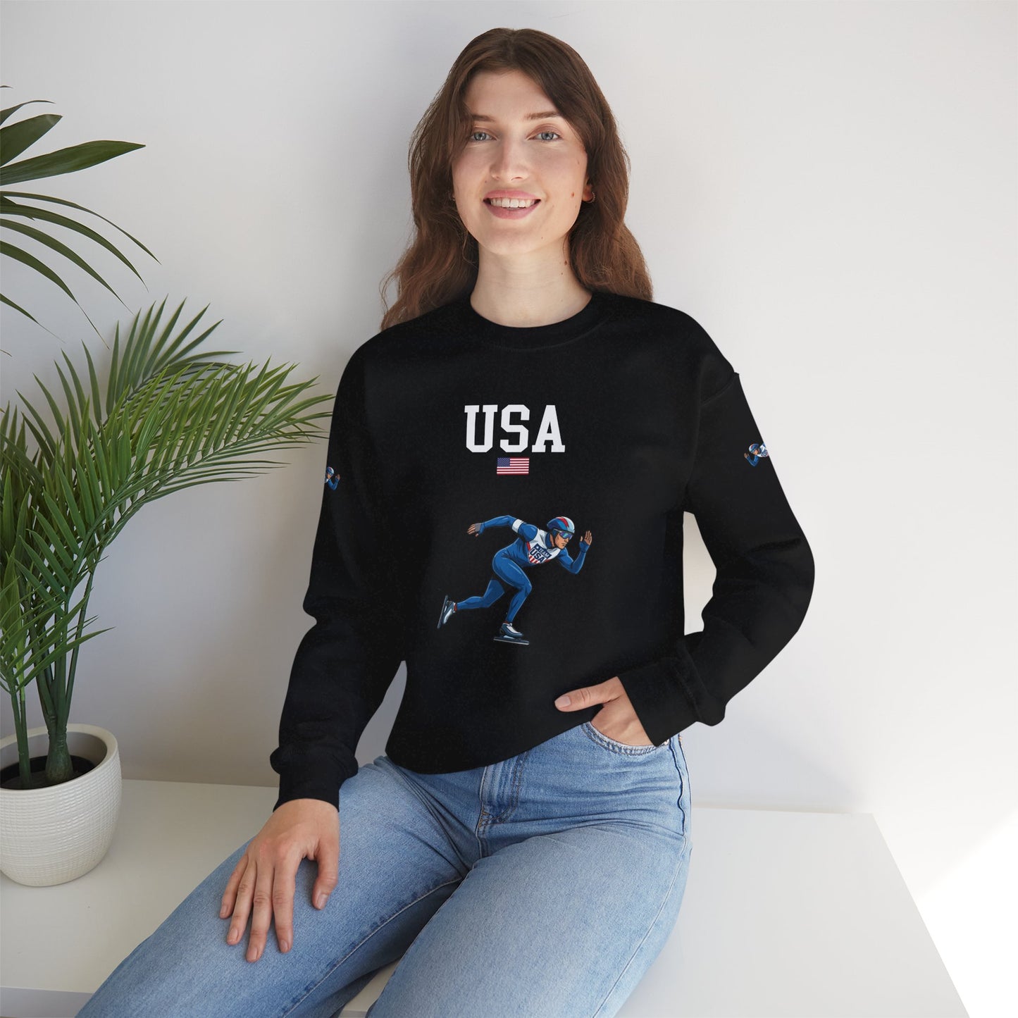 Princess Grace  TEAM USA  Unisex Heavy Blend  Crewneck Sweatshirt