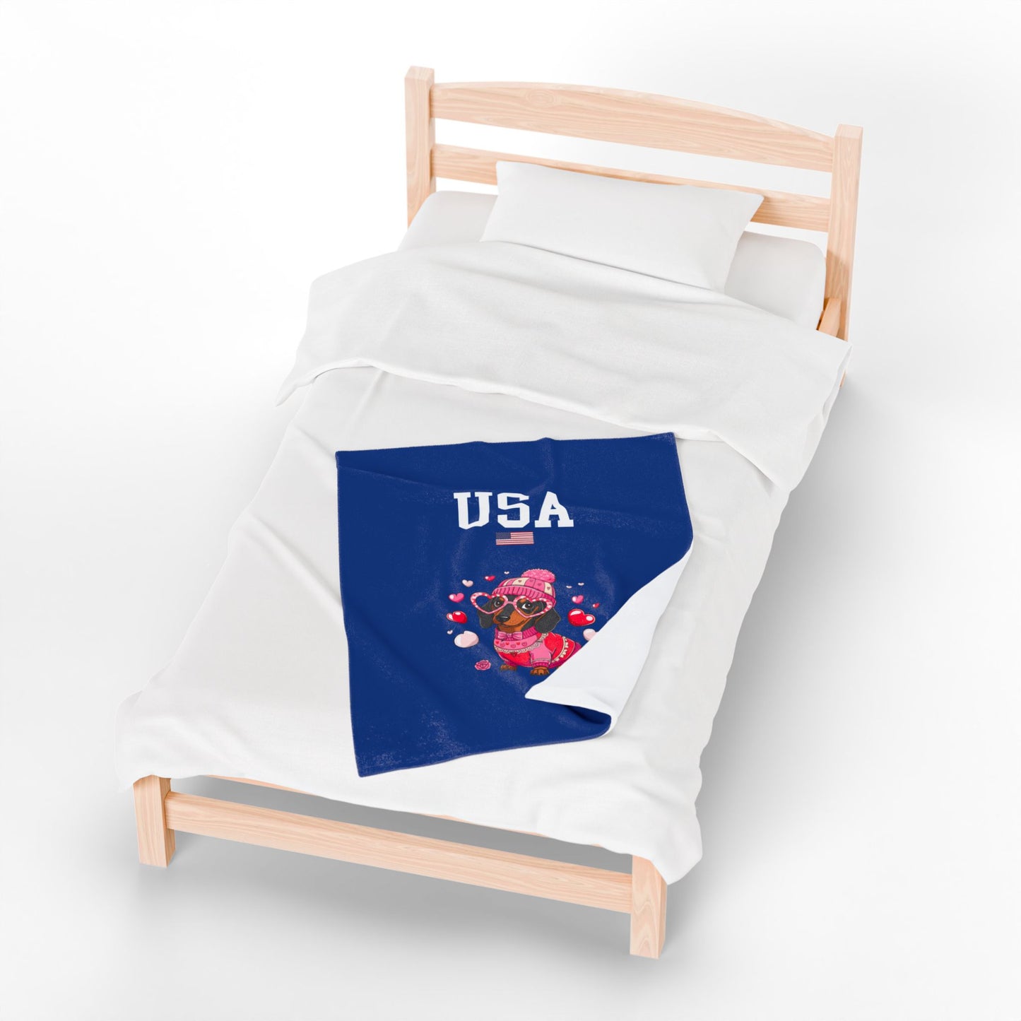 Princess Grace  TEAM USA  Velveteen Plush Blanket