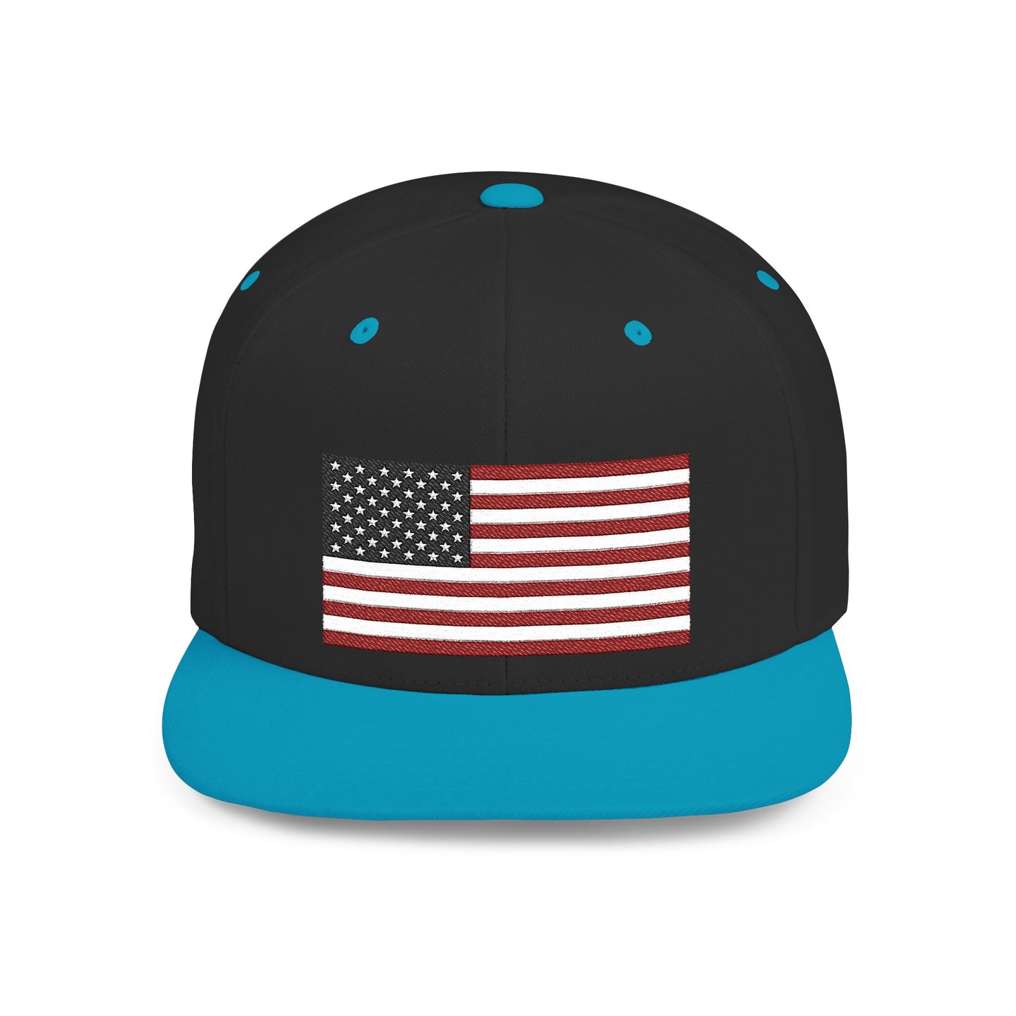 Princess Grace  Patriotic Flat Bill Snapback Hat  American Flag Design