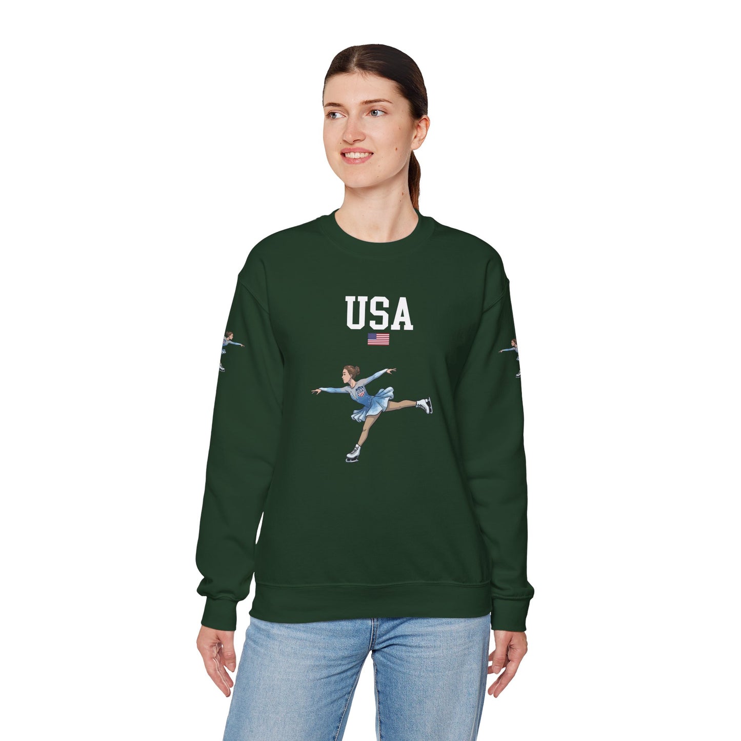 Princess Grace  TEAM USA  Unisex Heavy Blend  Crewneck Sweatshirt