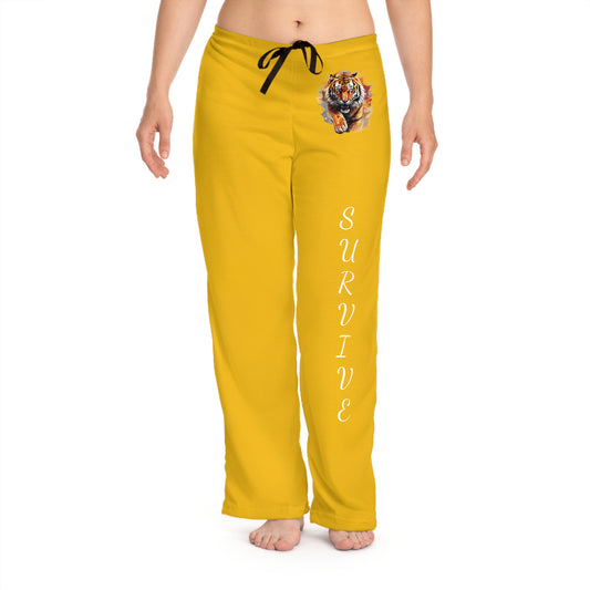 Princess Grace  Survive Tiger  Pajama Pants  Cozy Loungewear for Relaxation