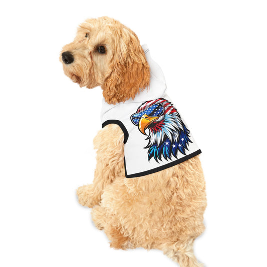 Princess Grace  Patriotic Eagle Pet Hoodie USA Flag Design for Dogs