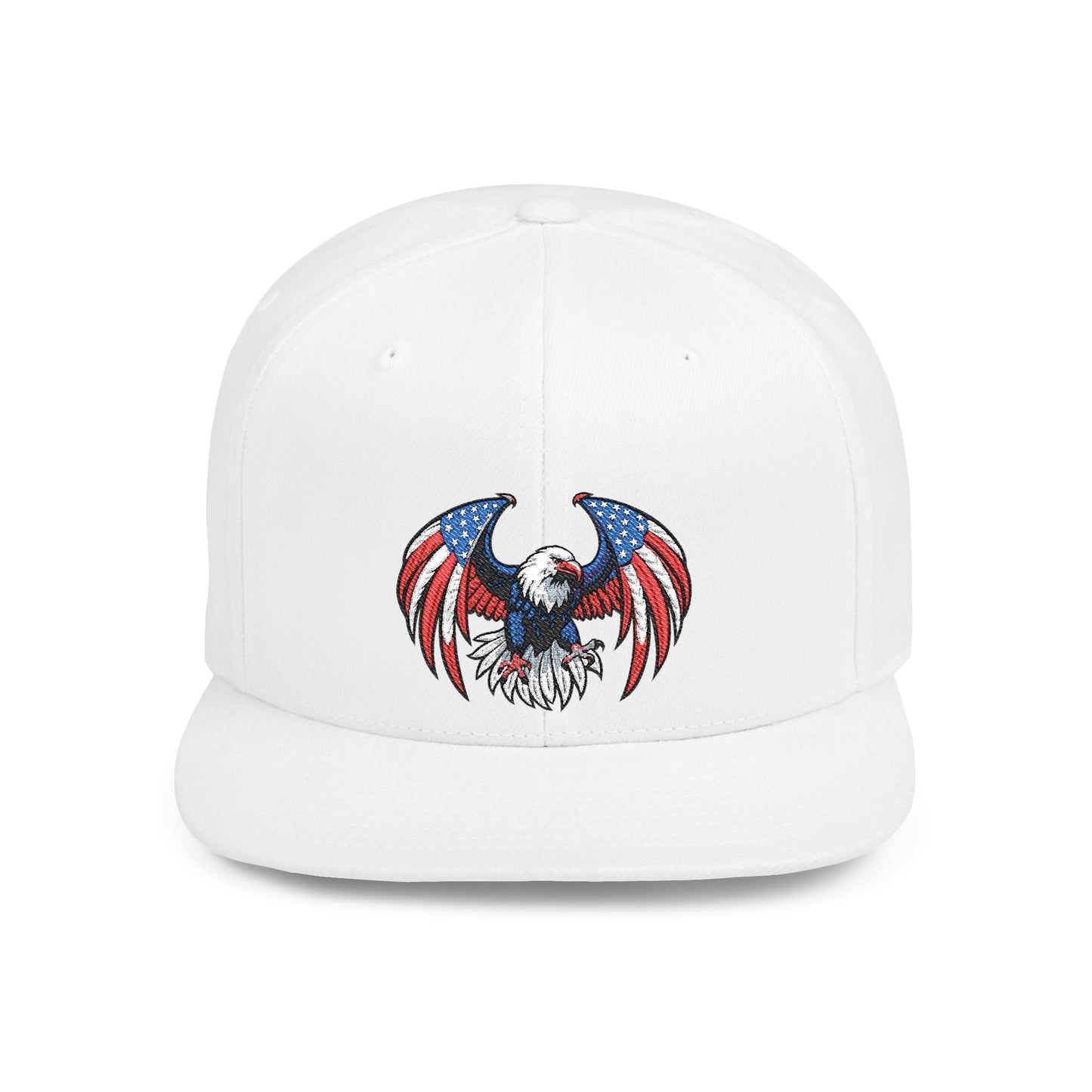 Princess Grace  Patriotic Eagle Flat Bill Snapback Hat