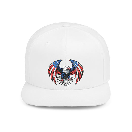 Princess Grace  Patriotic Eagle Flat Bill Snapback Hat