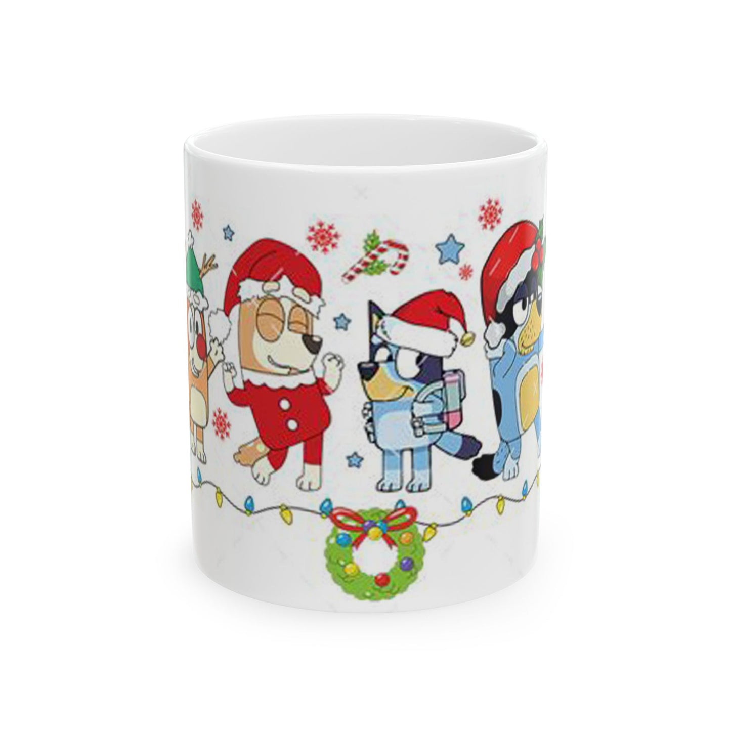 Princess Grace Festive Pet Ceramic Mug  Holiday Dog and Cat Design