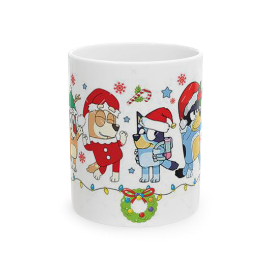 Princess Grace Festive Pet Ceramic Mug  Holiday Dog and Cat Design