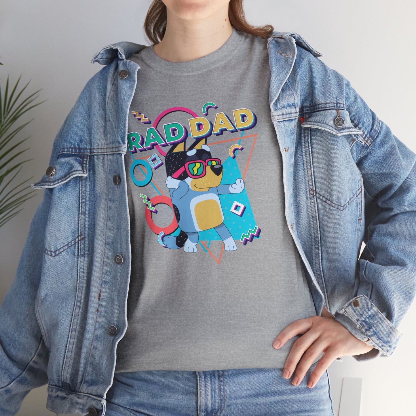 Princess Grace  Bluey  Funny Rad dad Unisex Heavy Cotton Tee  Perfect Gift for Cool Dads
