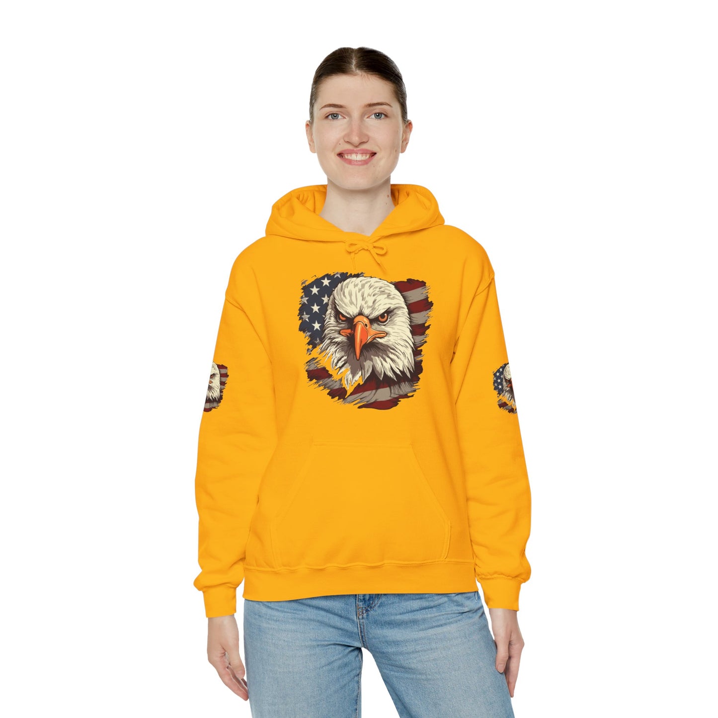 Princess Grace American Eagle Bold Unisex Heavy Blend Hooded Sweatshirt