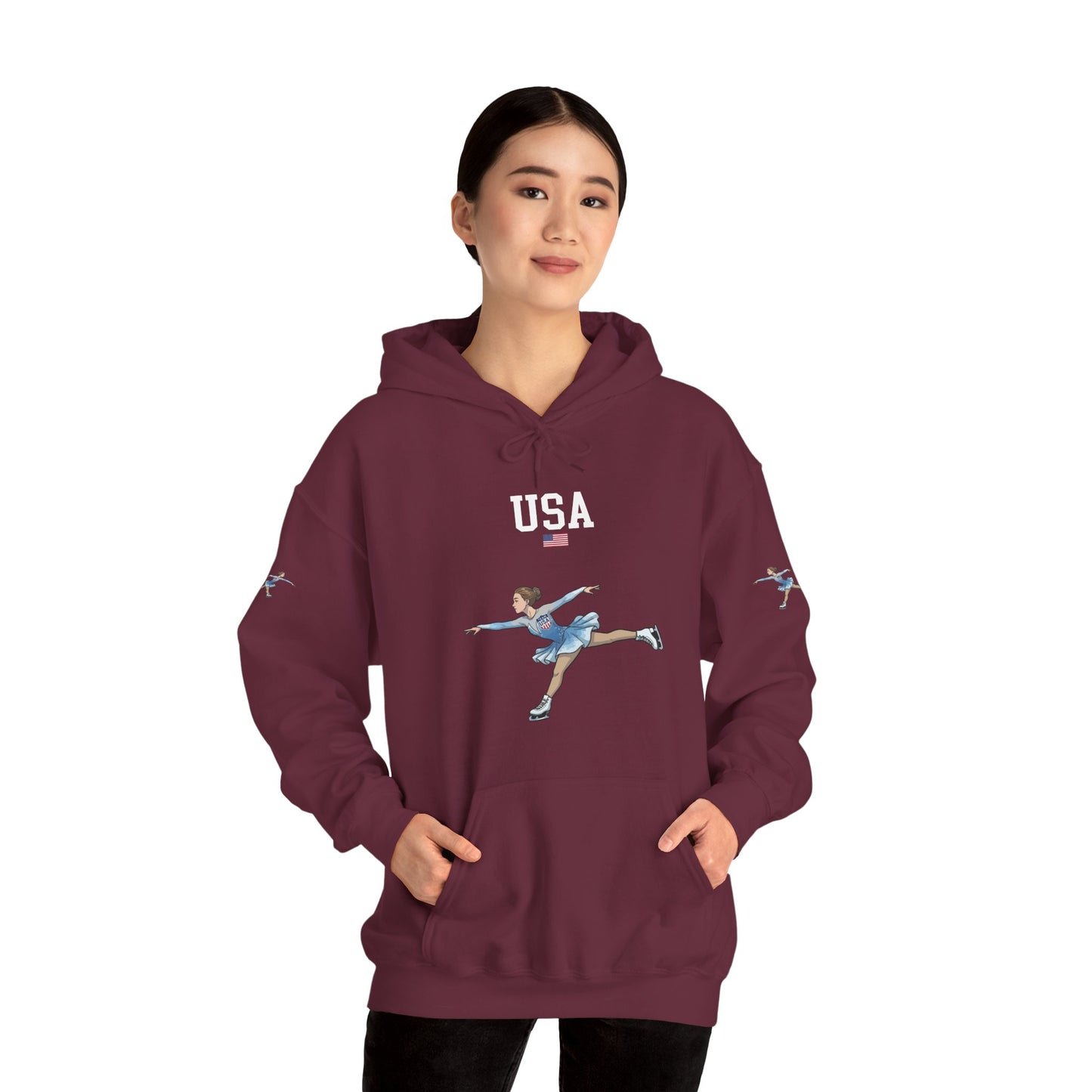 Princess Grace  TEAM USA   Unisex Heavy Blend Hooded Sweatshirt