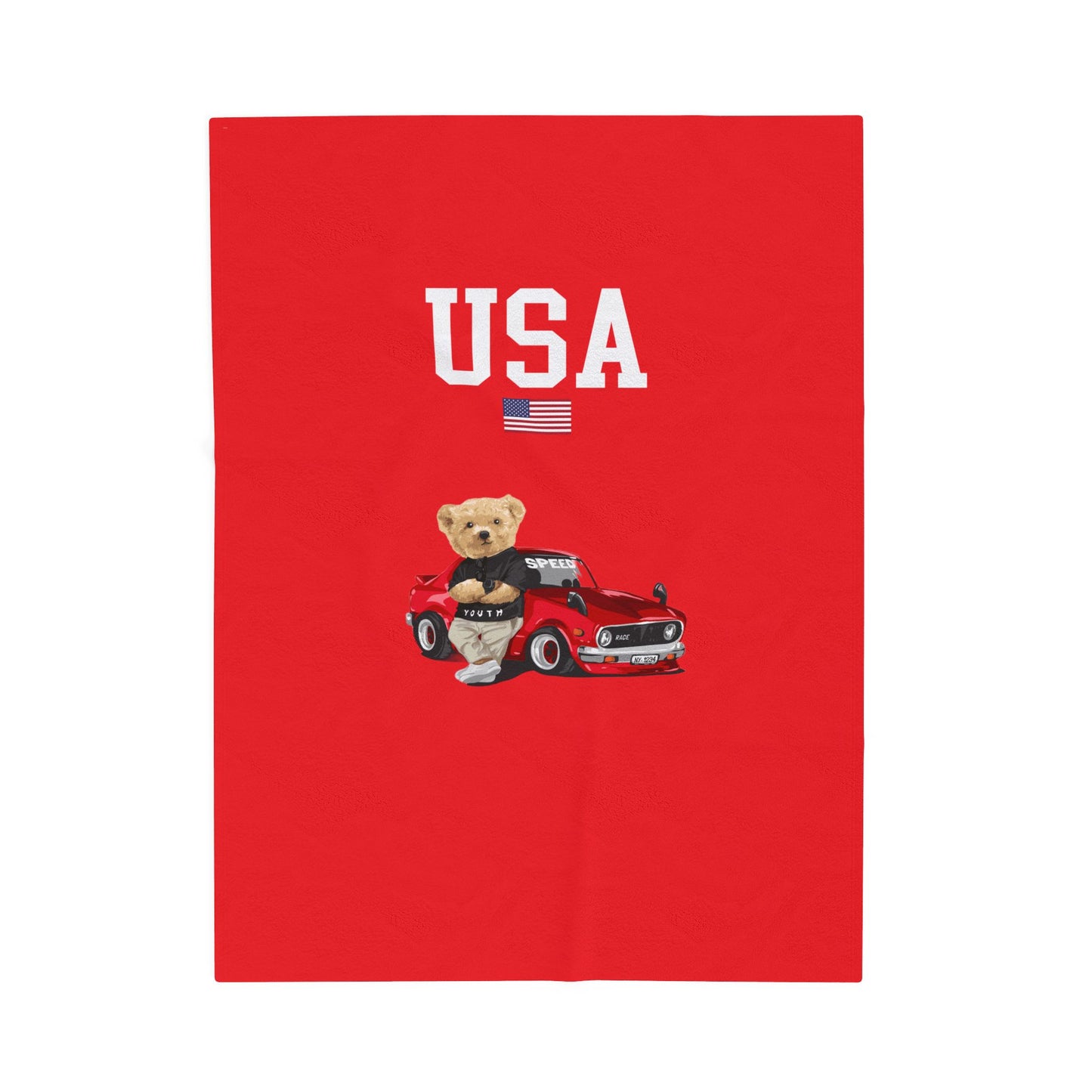 Princess Grace  TEAM USA  Velveteen Plush Blanket