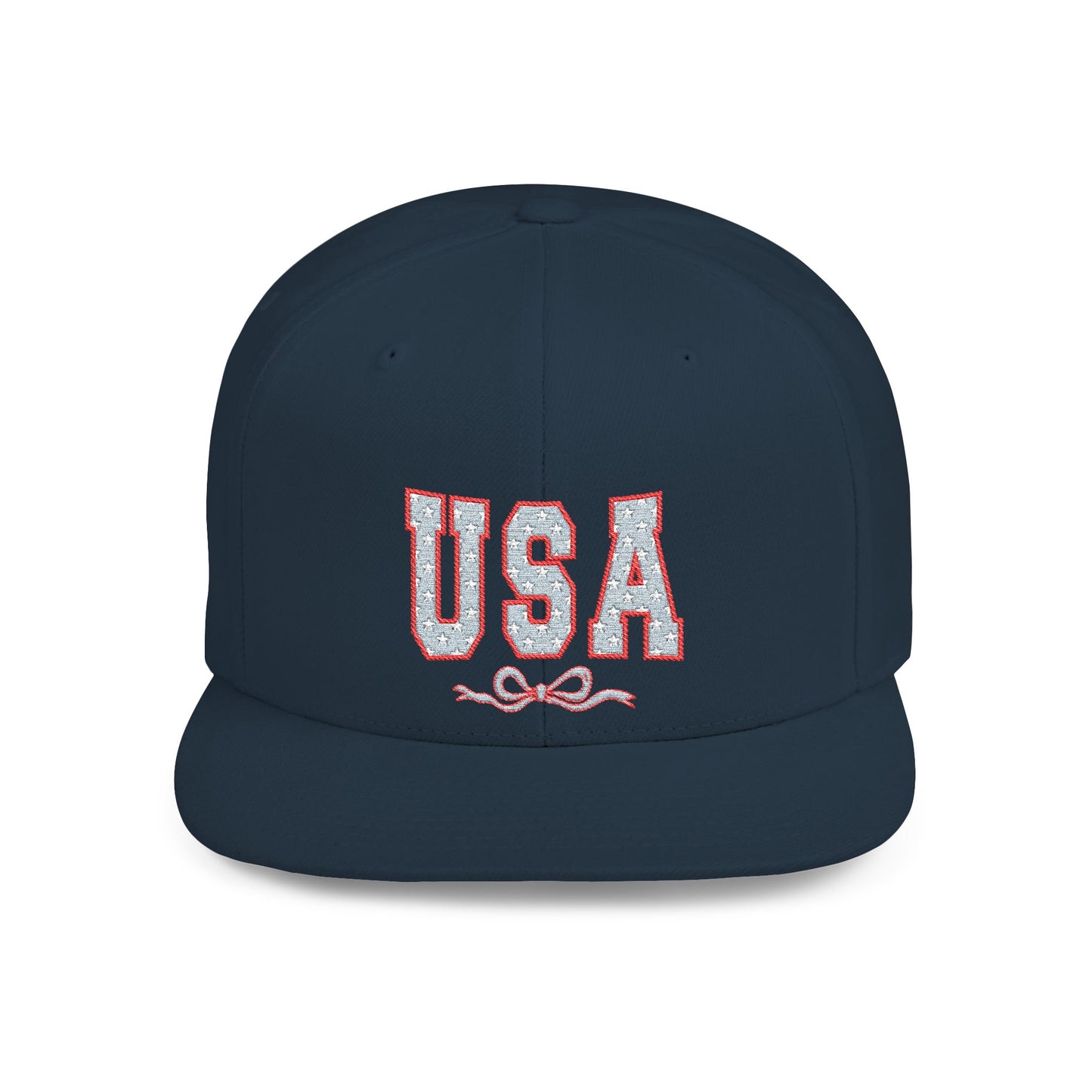 Princess Grace  USA Glitter Flat Bill Snapback Hat Trendy and Stylish