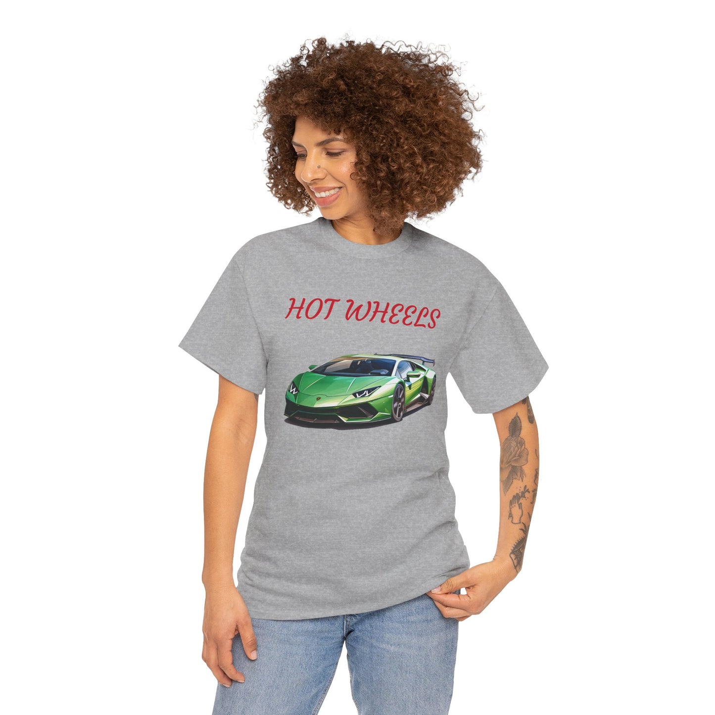 Princess Grace  Hot Wheels Unisex Heavy Cotton Tee Car Enthusiast Graphic T-Shirt