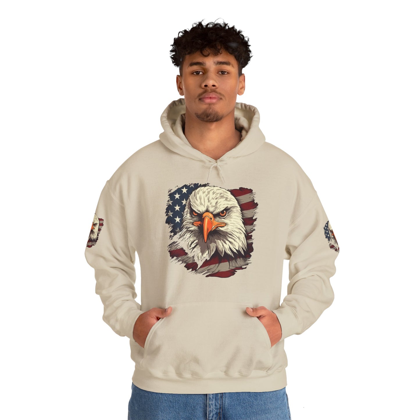 Princess Grace American Eagle Bold Unisex Heavy Blend Hooded Sweatshirt