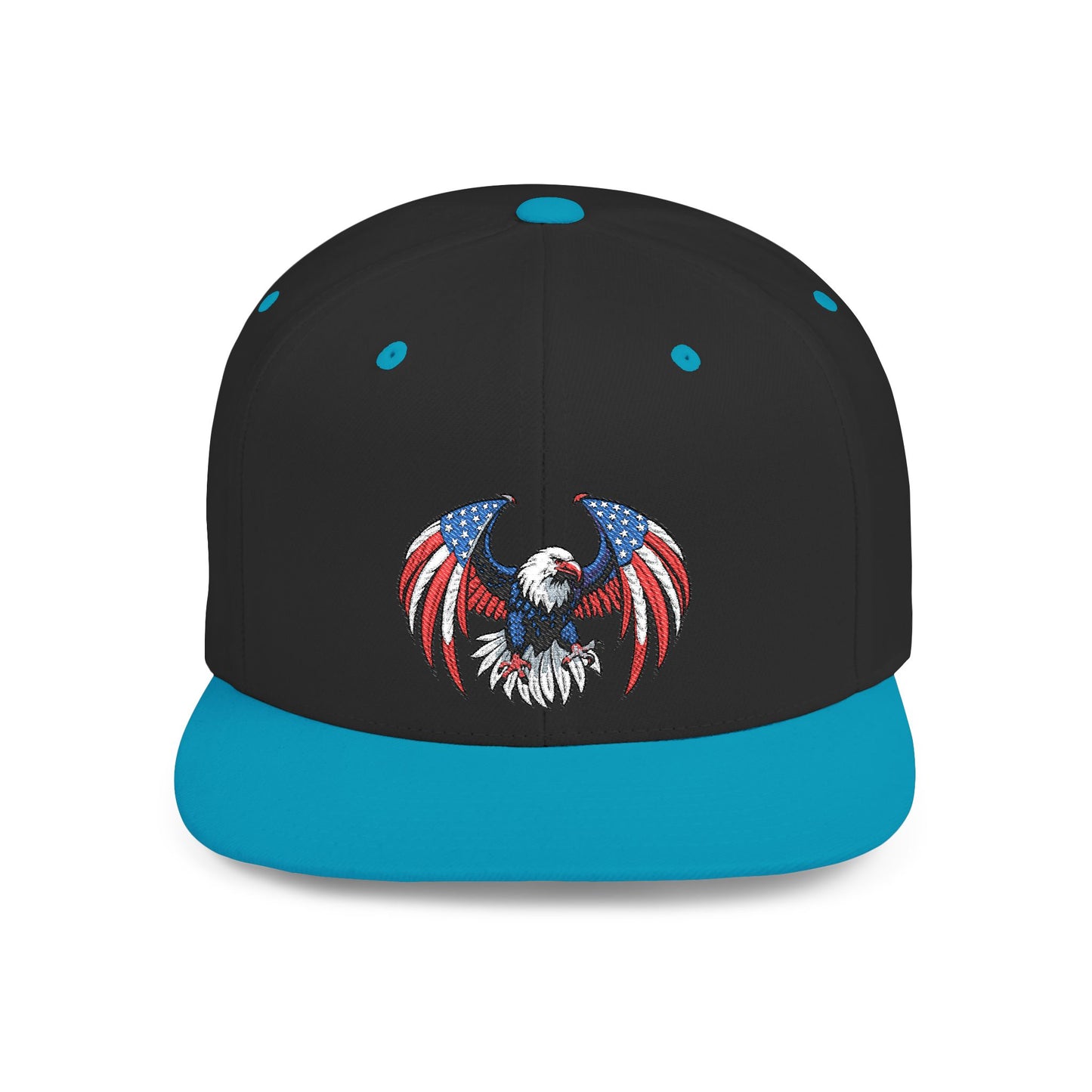 Princess Grace  Patriotic Eagle Flat Bill Snapback Hat