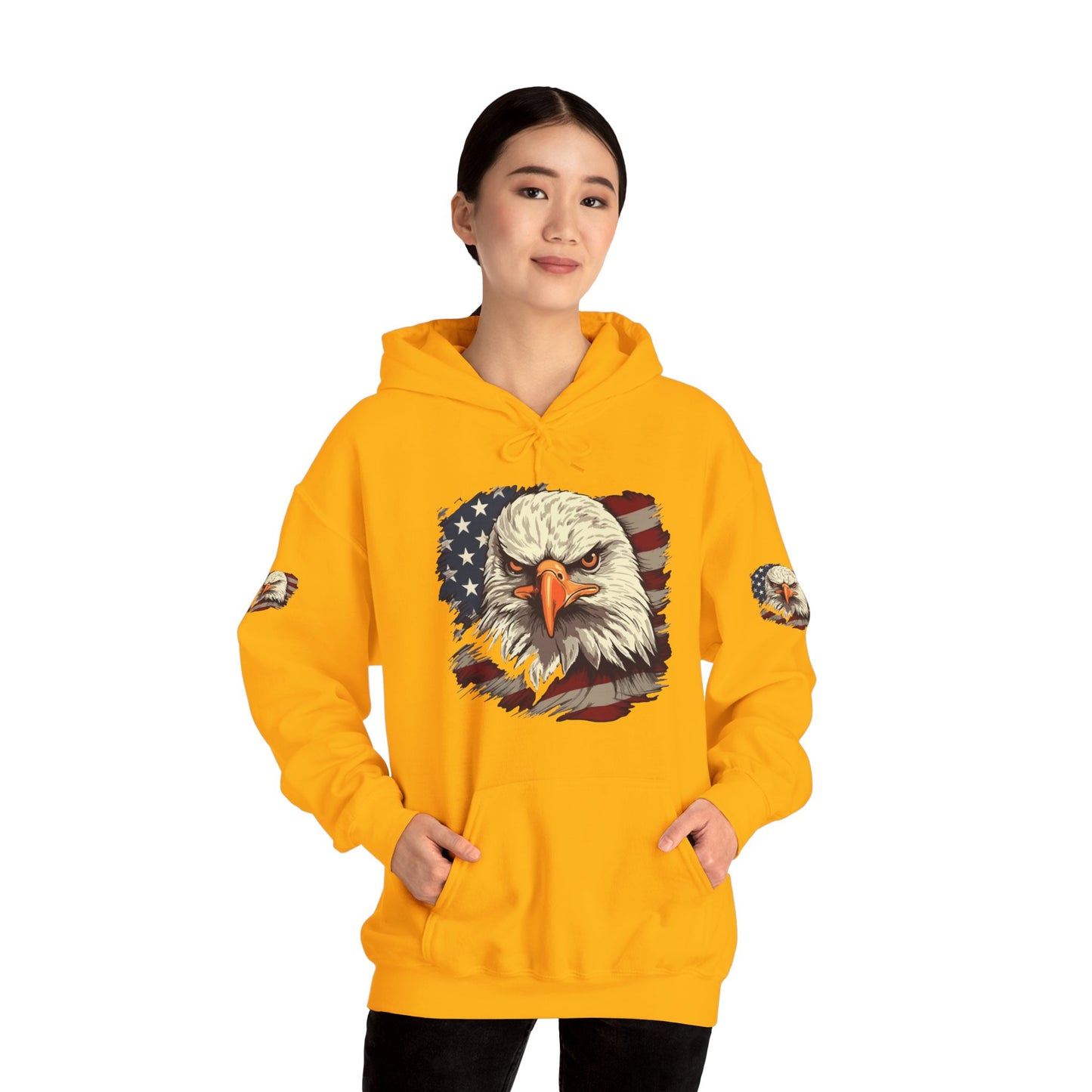 Princess Grace American Eagle Bold Unisex Heavy Blend Hooded Sweatshirt