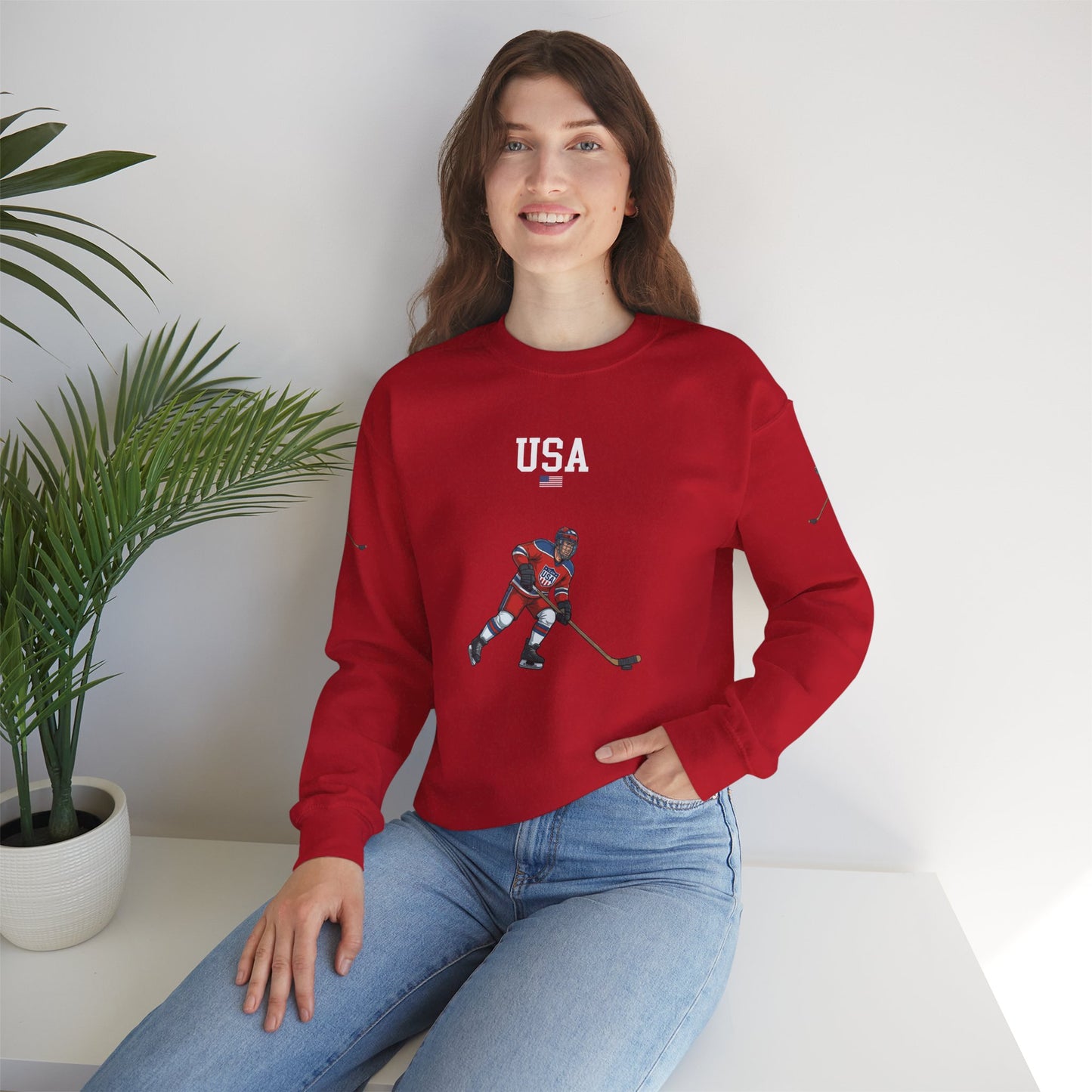 Princess Grace  TEAM USA  Unisex Heavy Blend  Crewneck Sweatshirt