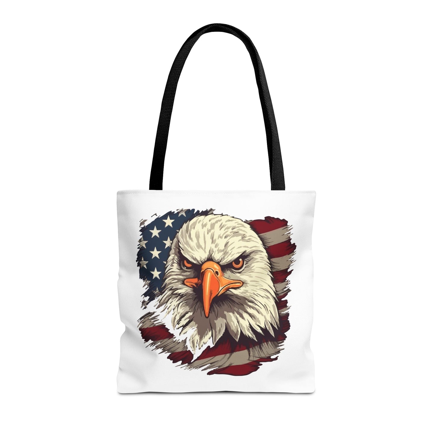 Princess Grace  Patriotic Eagle Tote Bag American Flag Design for Independence Day and Everyday Use