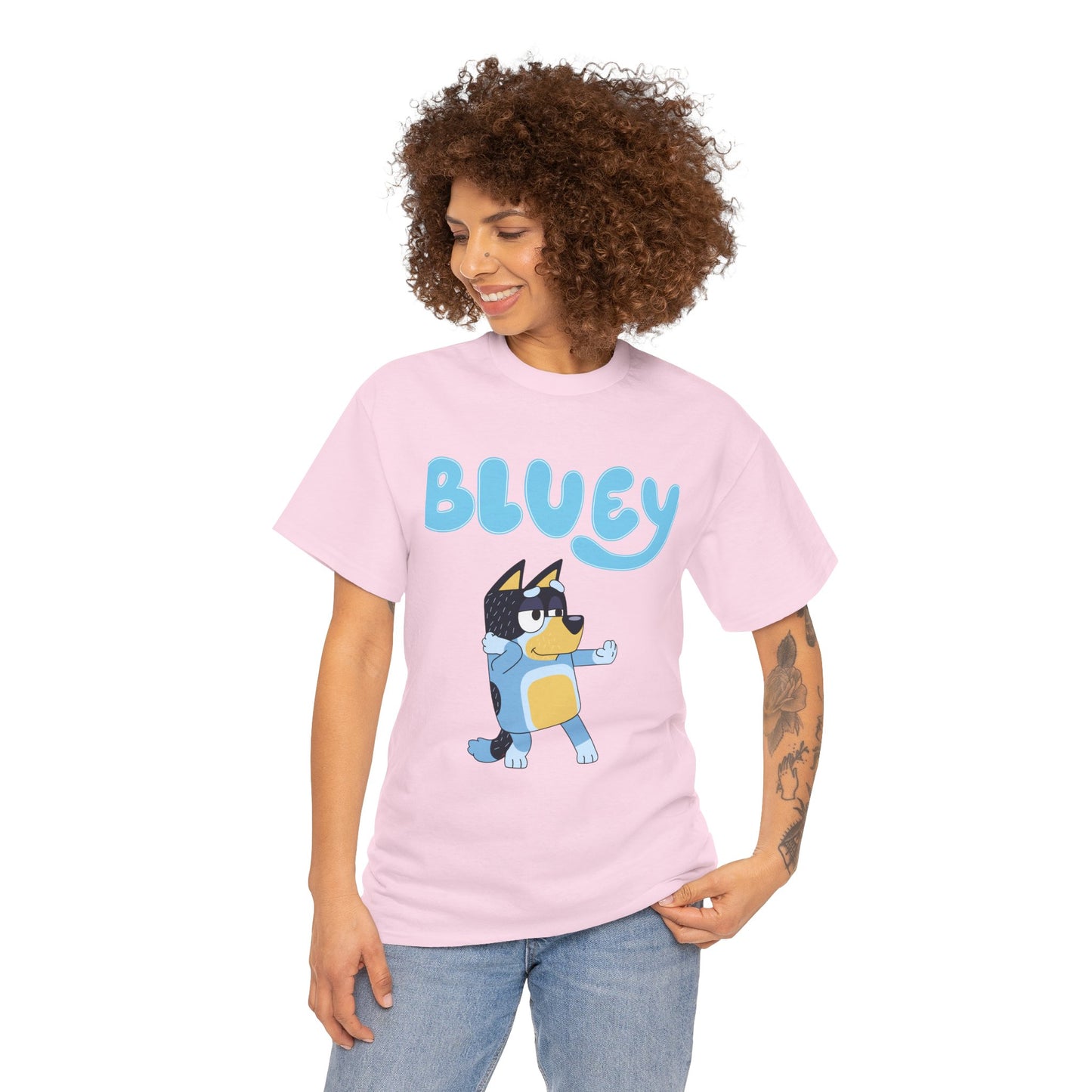 Princess Grace  Bluey Unisex Heavy Cotton Tee  Fun & Playful Kids Shirt