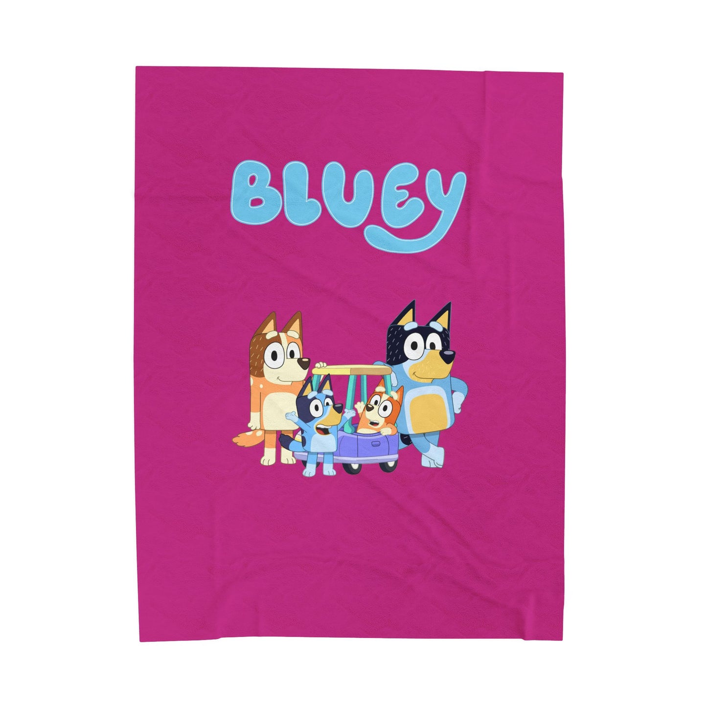 Princess Grace  Bluey Velveteen Plush Blanket  Soft and Cozy for Kids