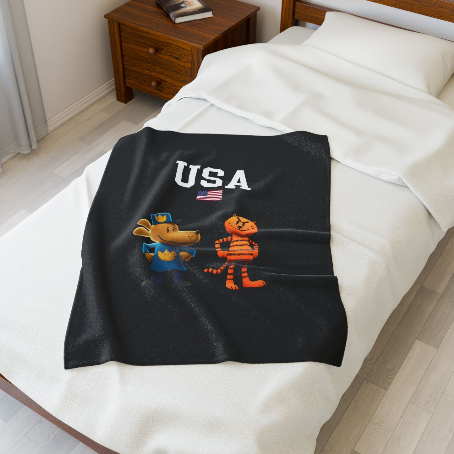 Princess Grace  TEAM USA  Velveteen Plush Blanket