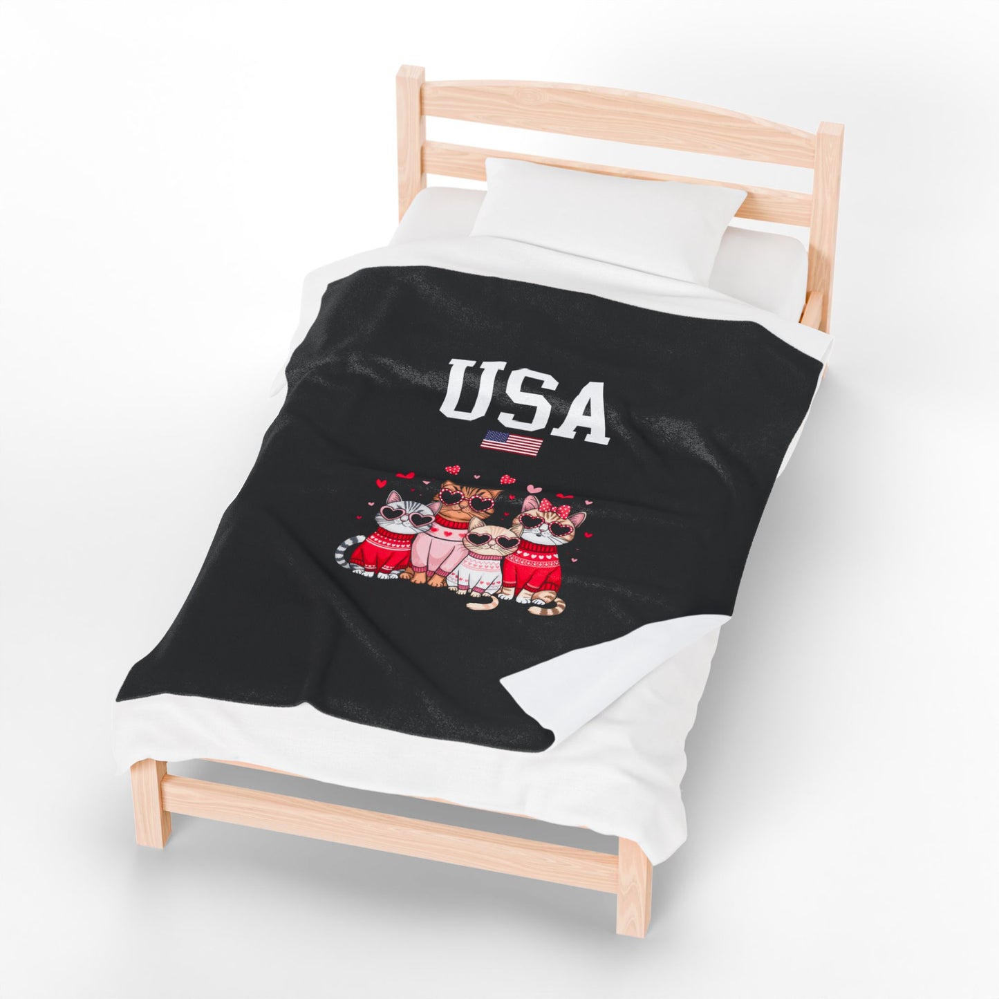 Princess Grace  TEAM USA  Velveteen Plush Blanket