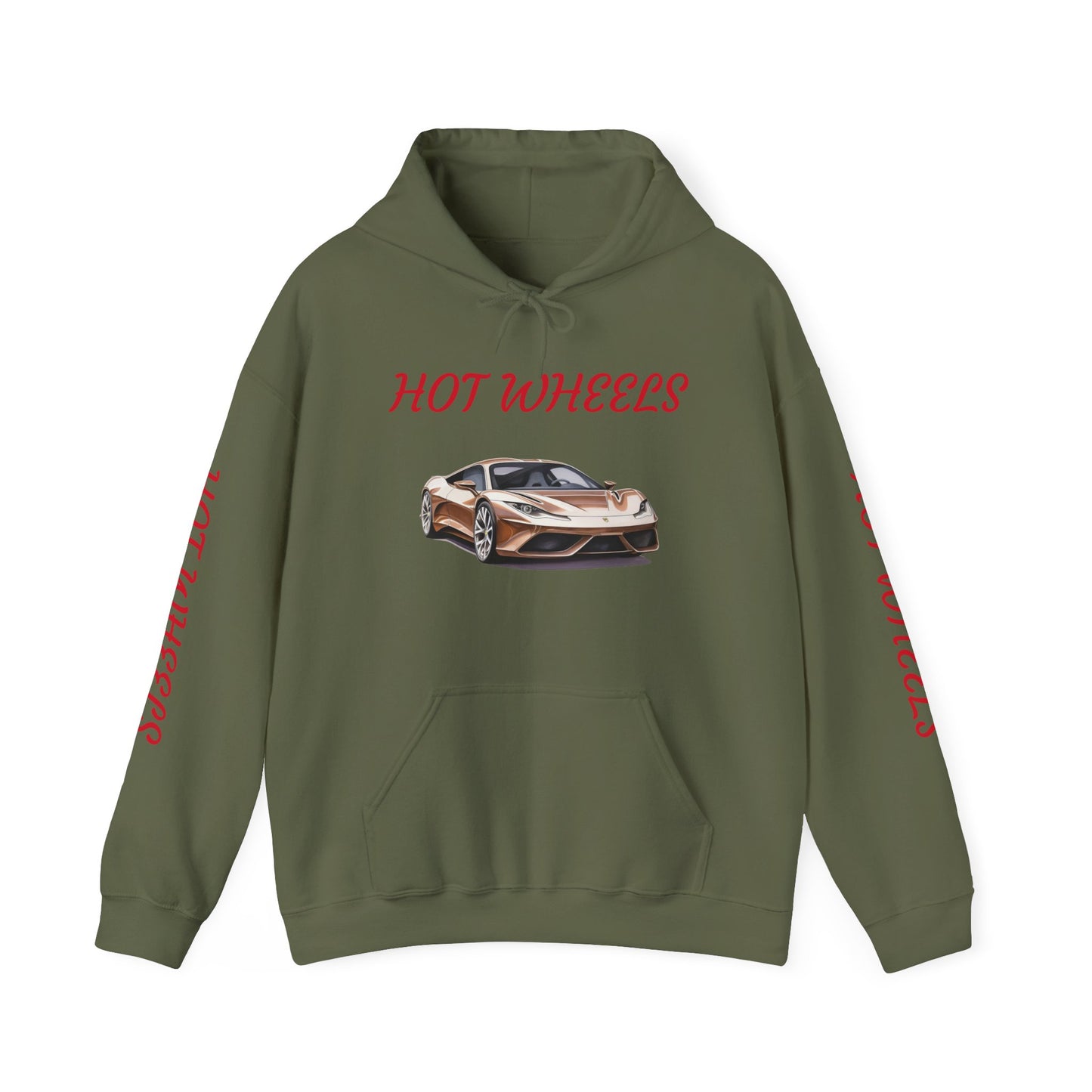 Princess Grace  Hot Wheels Unisex Hooded Sweatshirt Stylish Car Graphic Design for Car Enthusiasts