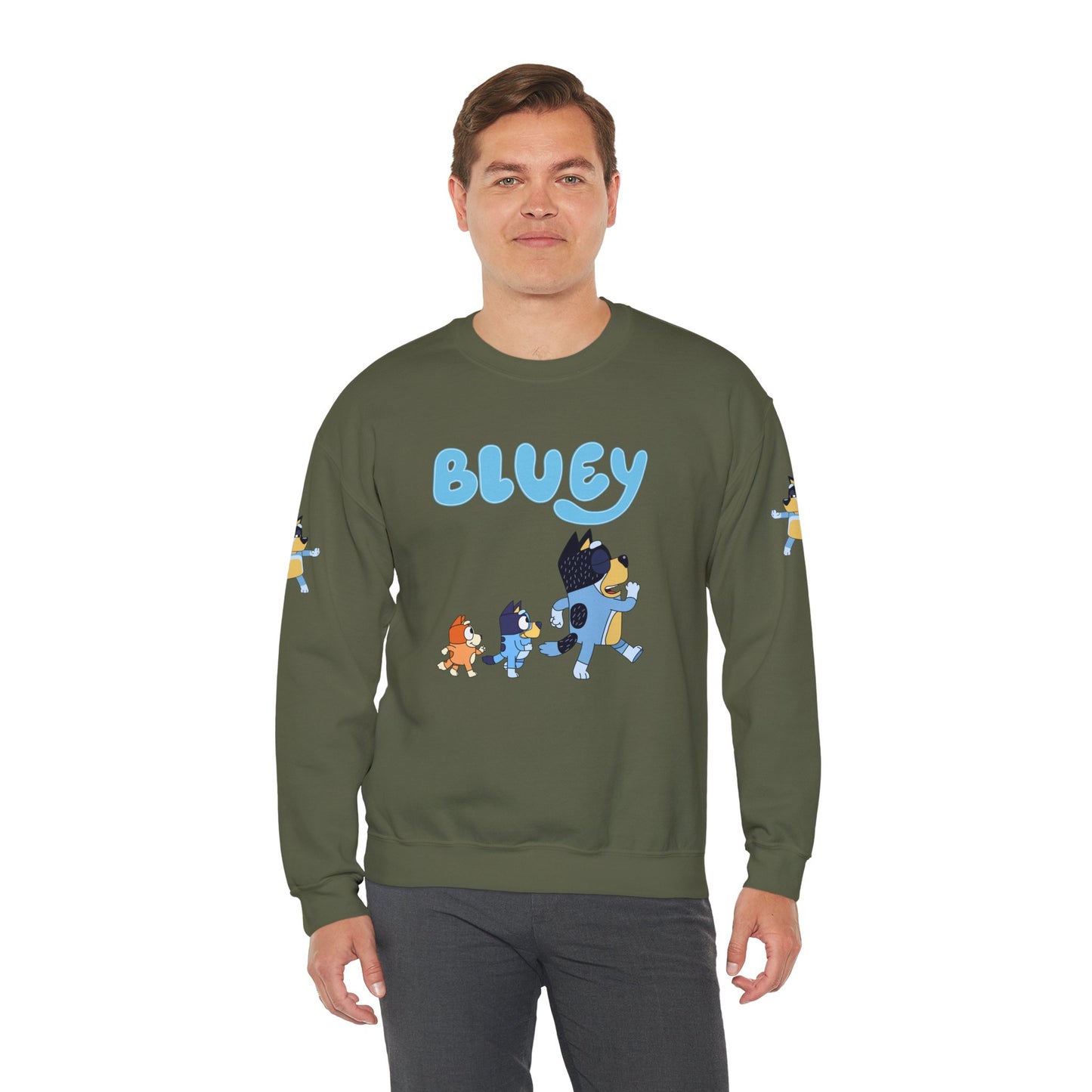 Princess Grace  Bluey Family Unisex Crewneck Sweatshirt Cozy Cartoon Apparel