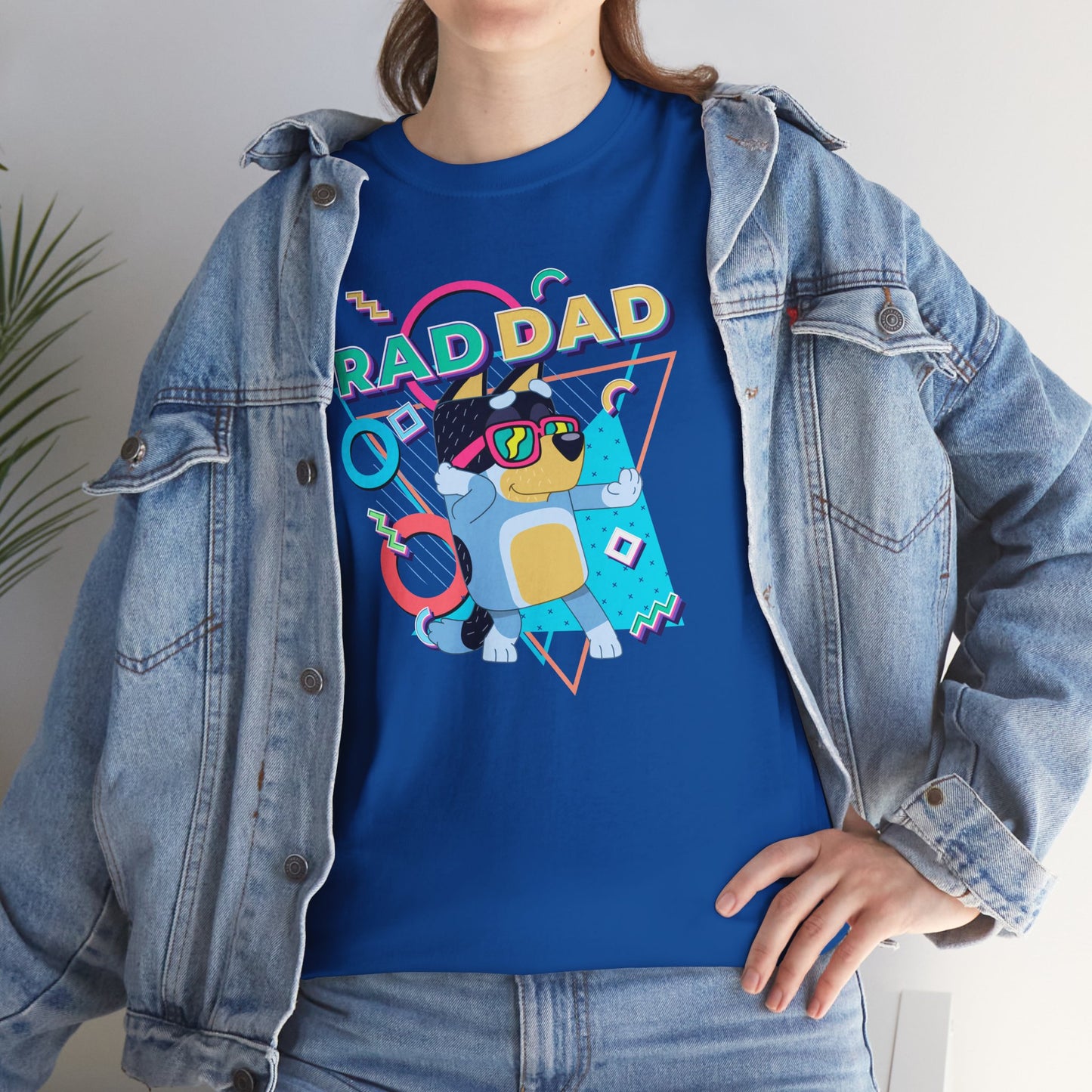 Princess Grace  Bluey  Funny Rad dad Unisex Heavy Cotton Tee  Perfect Gift for Cool Dads