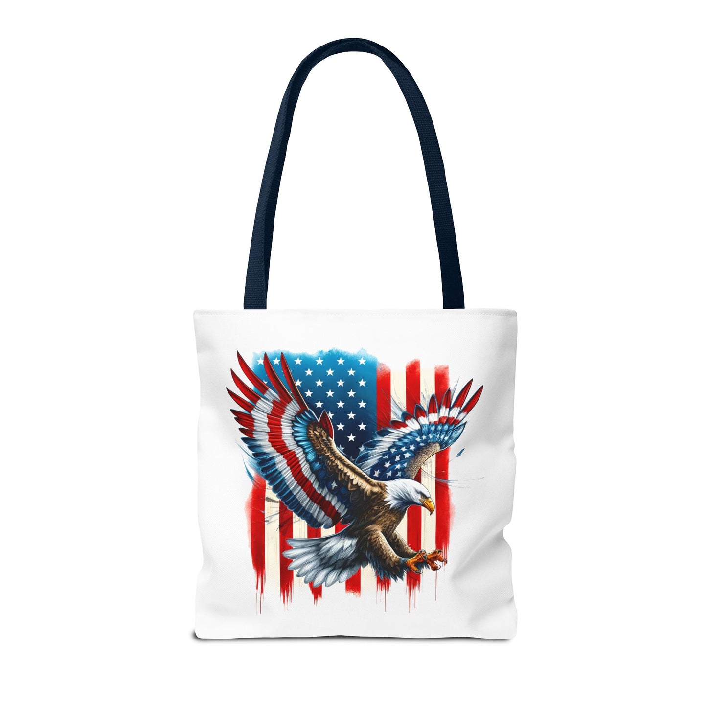 Princess Grace  Patriotic Eagle Tote Bag  USA Flag Design for Independence Day & Everyday Use