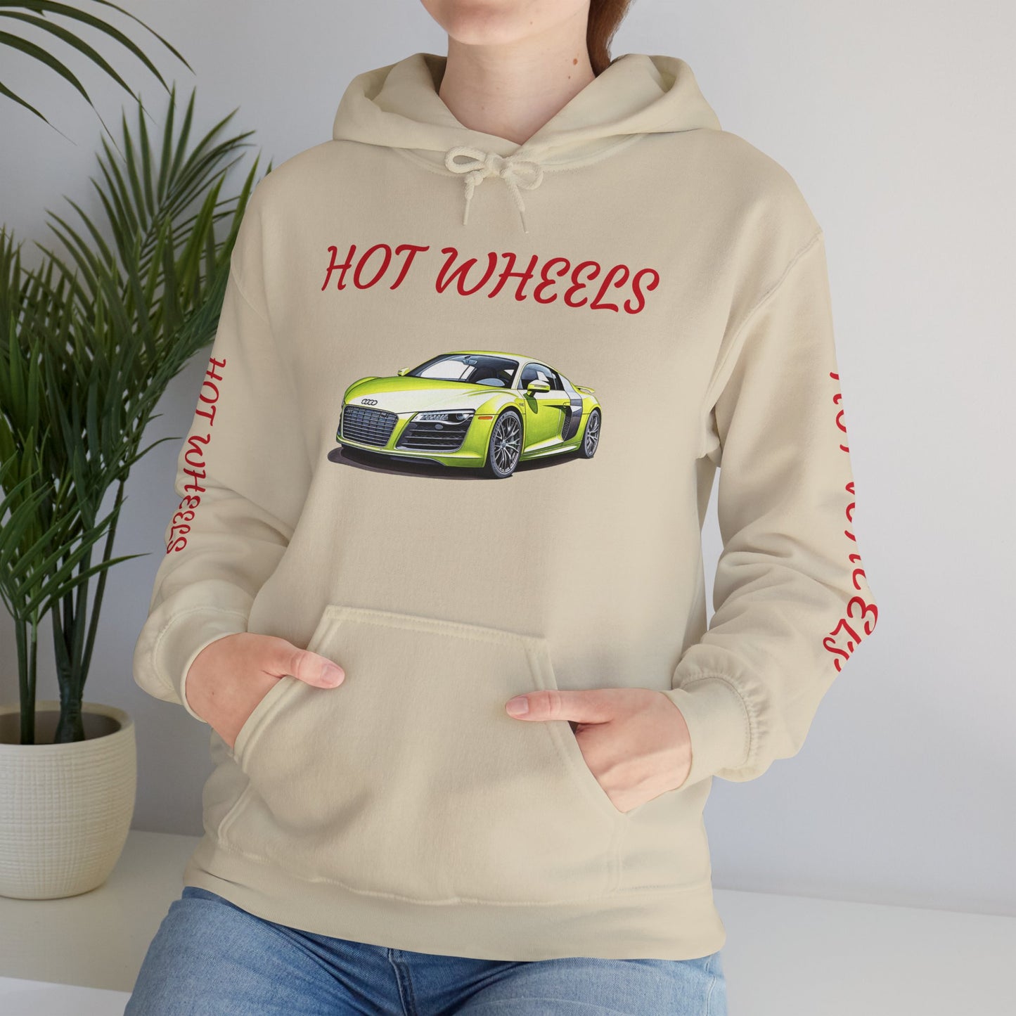 Princess Grace  Hot Wheels Unisex Hooded Sweatshirt Cool Car Design for Auto Enthusiasts