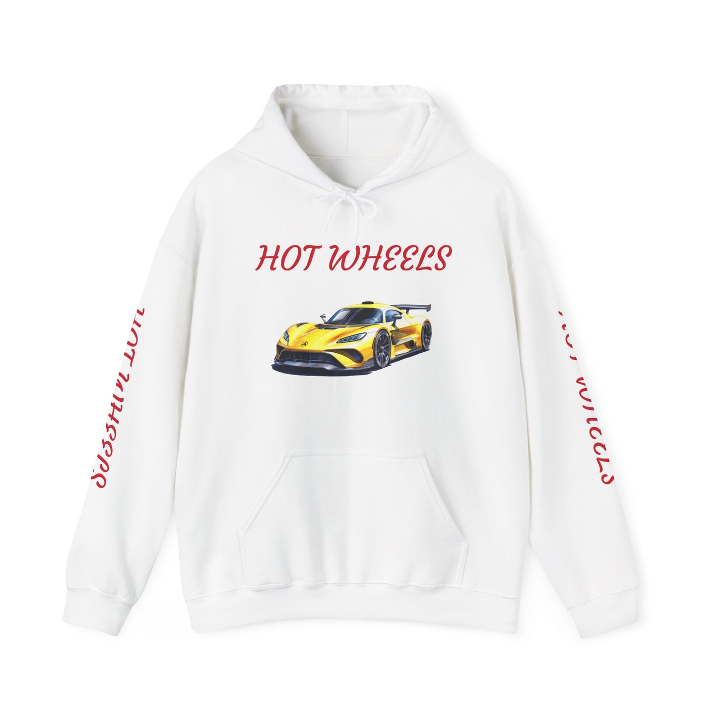 Princess Grace  Hot Wheels Unisex Hooded Sweatshirt Stylish Car Graphic with Bold Text